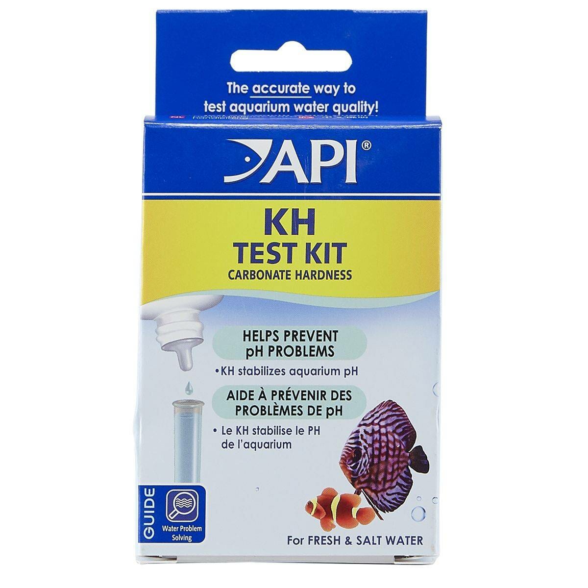 API KH Carbonate Hardness Test Kit - Accurate Water Testing for Freshwater & Saltwater Aquariums | Monitor Alkalinity Levels for Healthy Fish, Coral & Plants