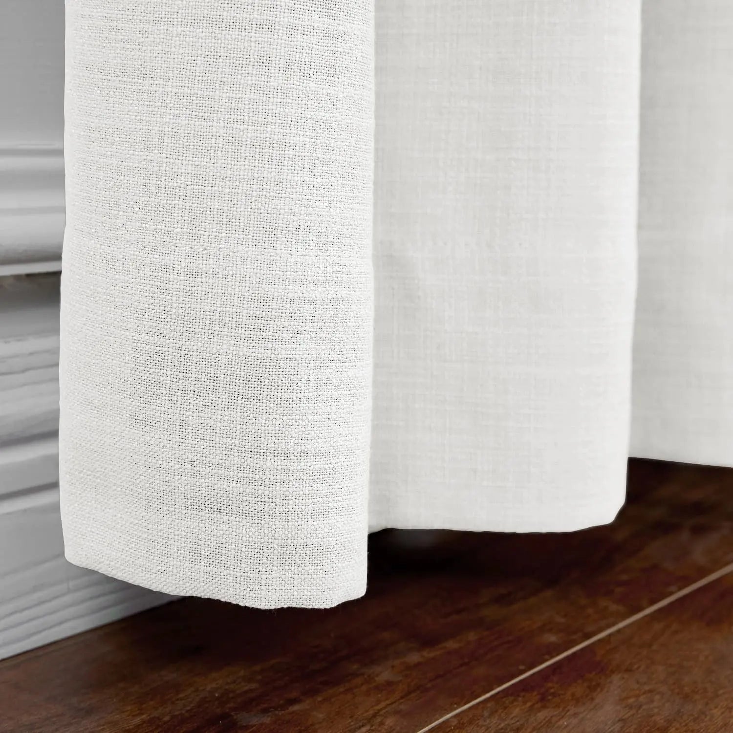 Linen Curtains with Grommet Top - Blackout Drapes for Living Room & Bedroom - Elegant Home Decor for Windows (52x84 Inches) - Perfect for Privacy, Light Control and Room Darkening