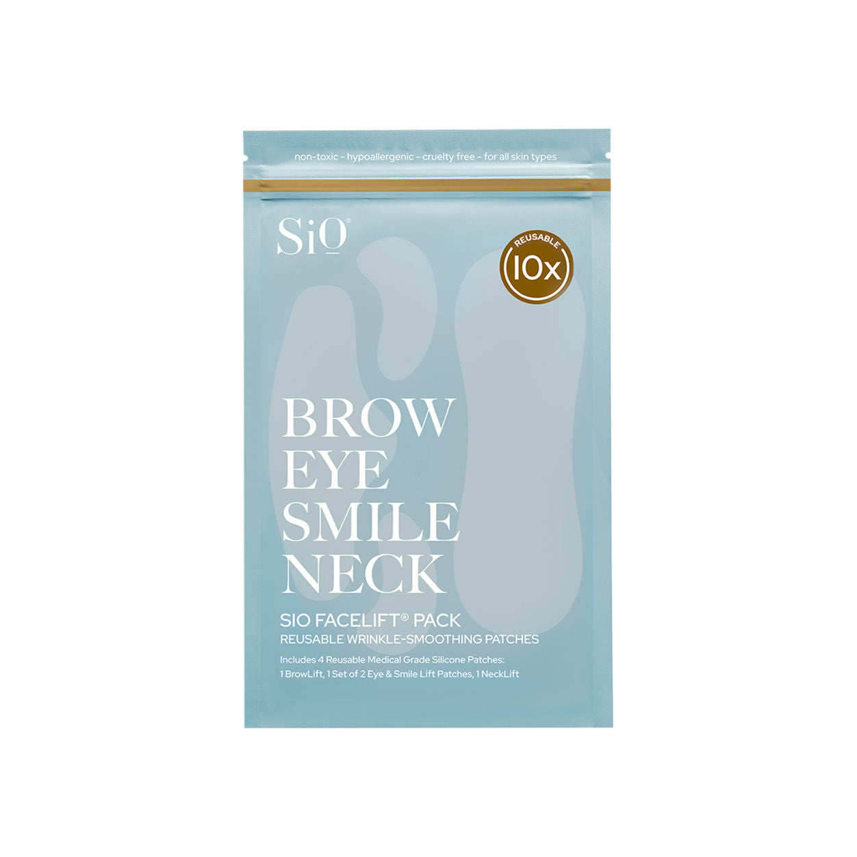 Sio Beauty Facelift Patches - Anti-Aging & Wrinkle Reducing Facial Treatment Strips for Instant Lift & Firming | Perfect for Nighttime Skincare Routine & Special Occasion Prep