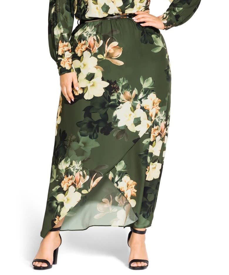 Elegant Women's Faux Wrap Front Dress with Belt Detail & Cold Shoulder Sleeves - Perfect for Office Wear, Cocktail Parties & Summer Outfits