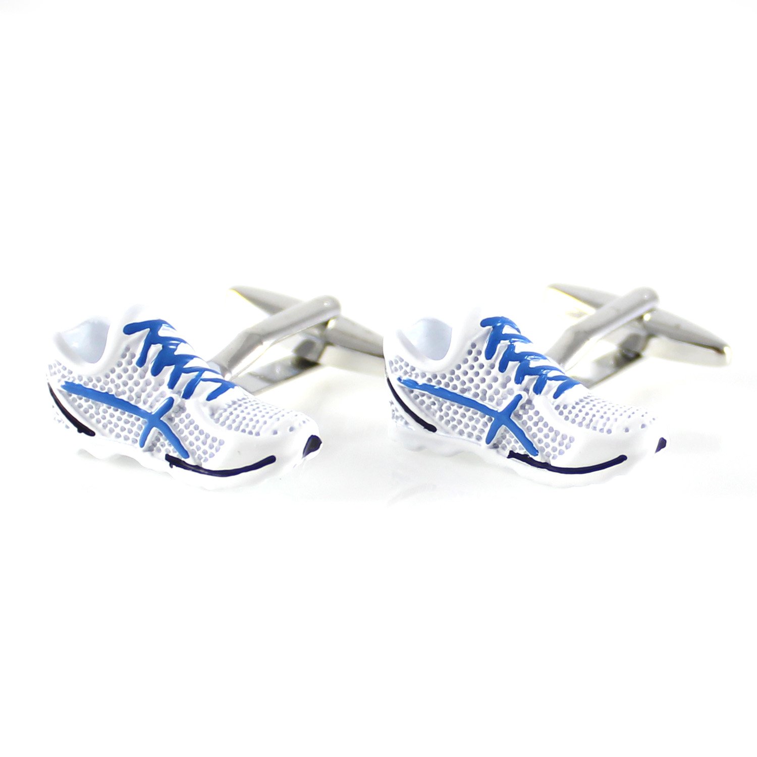 Stylish Men's Novelty Shoe Cufflinks for White Sneakers & Running Shoes - Perfect for Formal Events, Weddings & Fashion Accessories