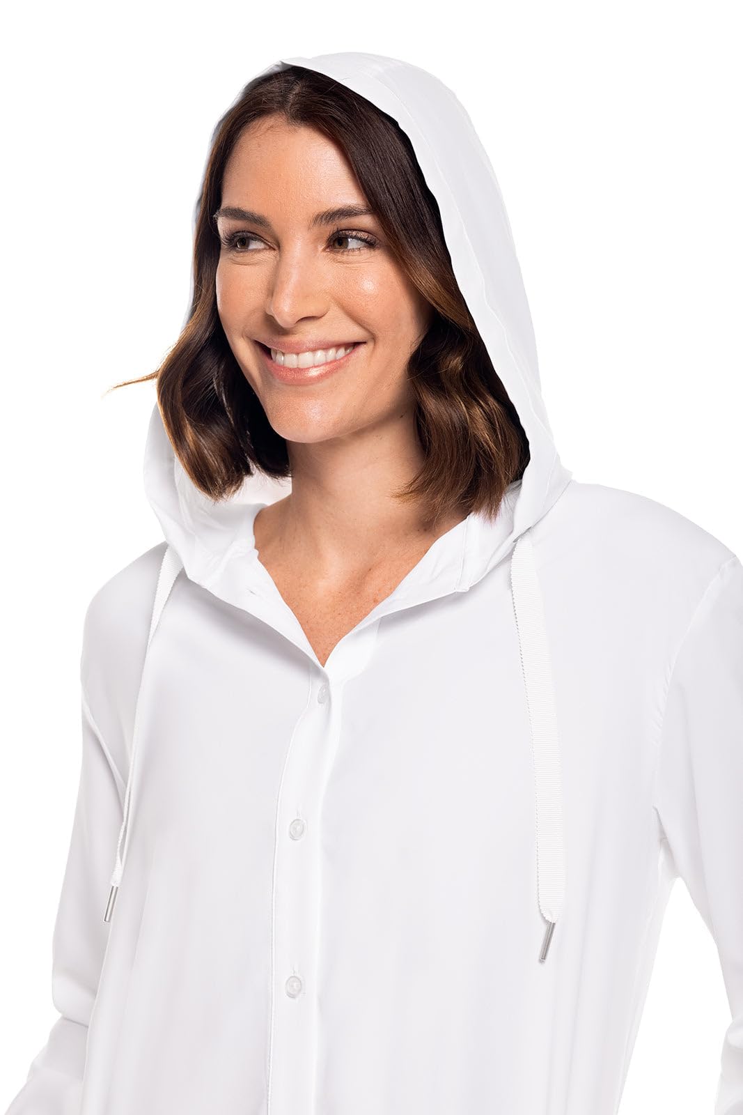 Coolibar UPF 50+ Women's Sun Protective Beach Shirt - Lightweight Long Sleeve Cover Up for Swimming, Surfing & Outdoor Activities