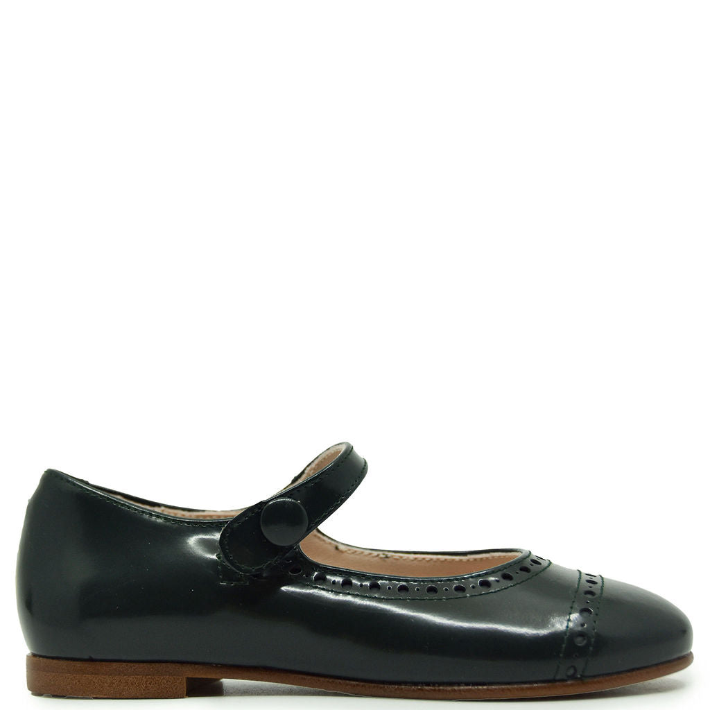 Beberlis Hunter Florentic Captoe Mary Jane Shoes for Women - Classic Leather Dress Pumps with Buckle Strap | Perfect for Office, Weddings & Formal Events