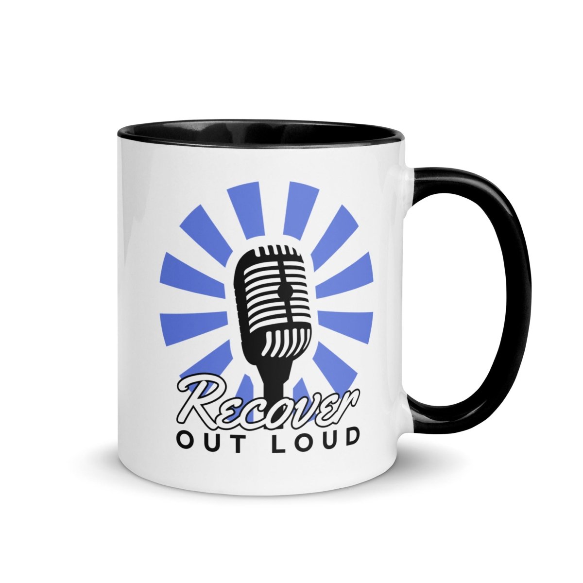 Recover Out Loud Colorful Coffee Mug - Inspirational Ceramic Cup for Tea, Hot Drinks & Office Use - Perfect for Motivational Gifts & Daily Encouragement