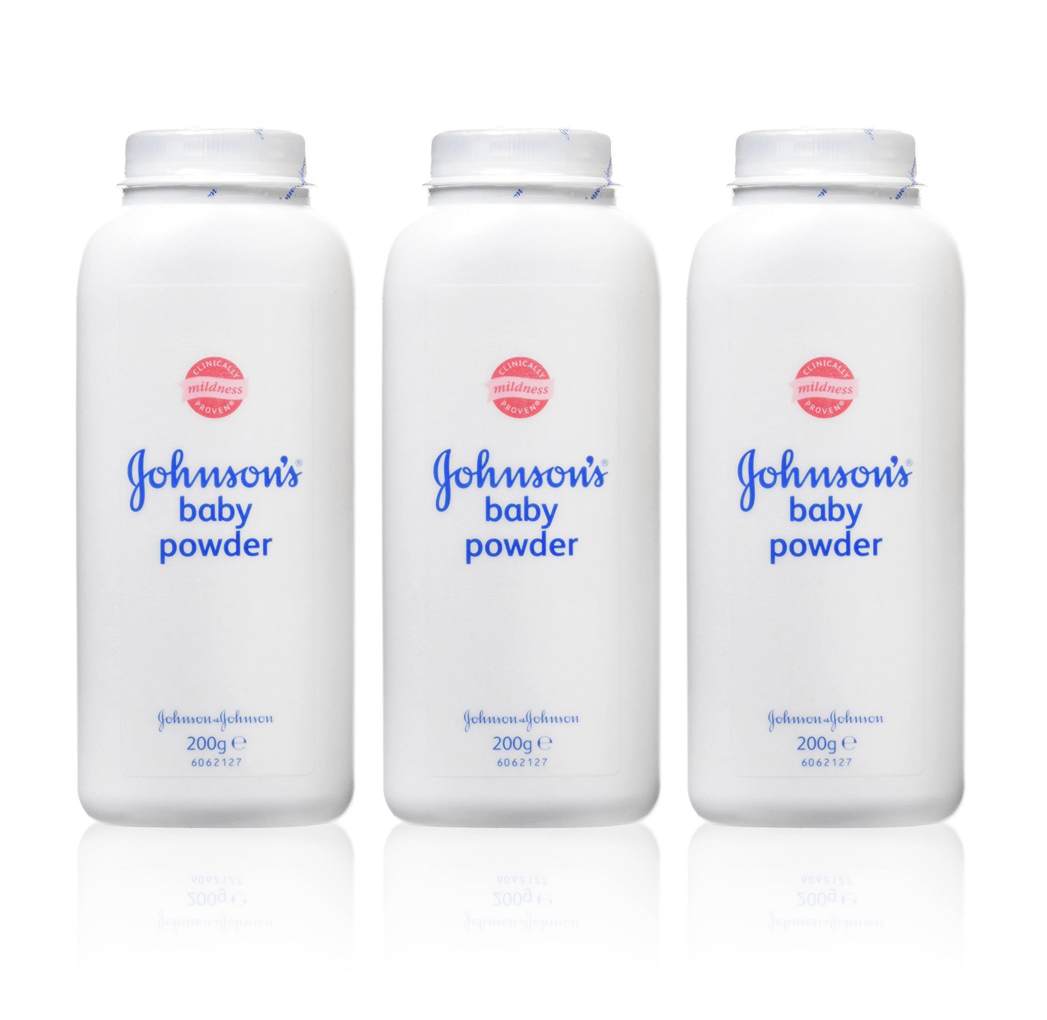 Johnson's Baby Powder 200G - 3 Pack | Talc-Free Baby Powder for Diaper Rash & Chafing | Gentle & Hypoallergenic for Babies & Adults | Perfect for Daily Use, Post-Workout & Travel