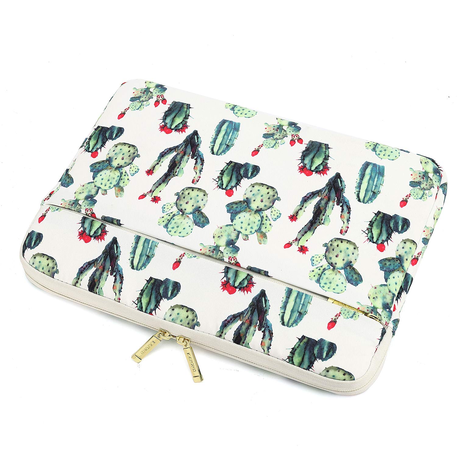 KAYOND 15-15.6 Inch Laptop Sleeve Case for MacBook Pro 15.4/16 & MacBook Air 15.4 - Water Resistant Shockproof Protective Bag with Cactus Design - Perfect for Travel, Office & School Use