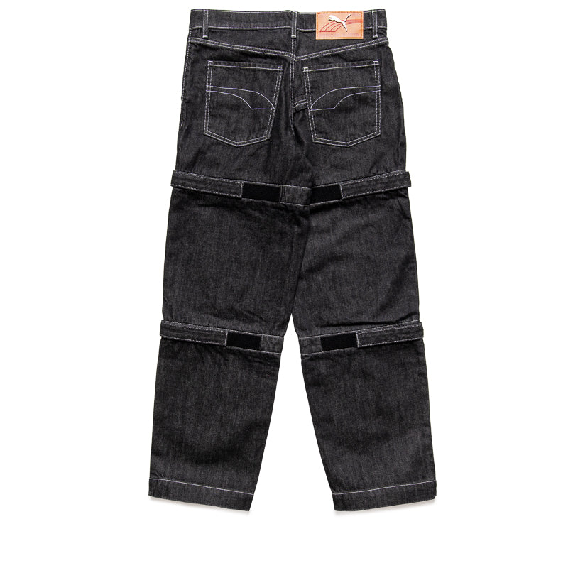 ASAP Rocky x Puma Knee Pad Pants - Black & Denim Color for Streetwear, Skateboarding & Urban Fashion