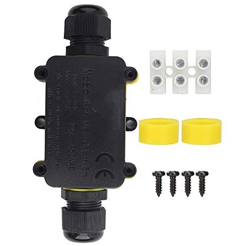 Durable Electrical Junction Box for LED Street Lights & Underwater Lighting - Weatherproof & Professional-Grade Terminal Enclosure (Ideal for Outdoor, Marine & Industrial Applications)
