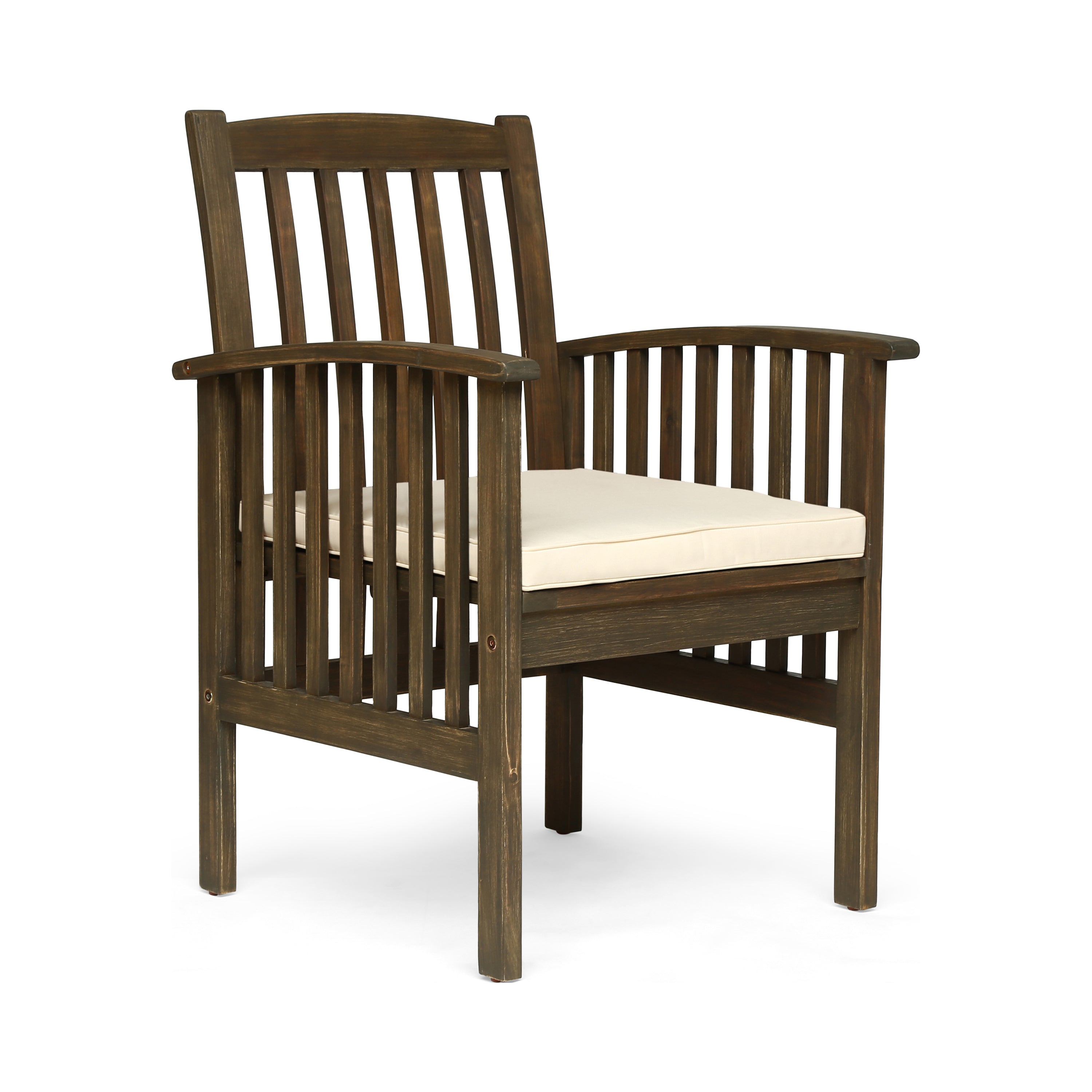 CASA ACACIA Dining Chairs Set of 2 with Cushions - Modern Wooden Kitchen Chairs for Dining Room, Breakfast Nook, and Restaurant Use