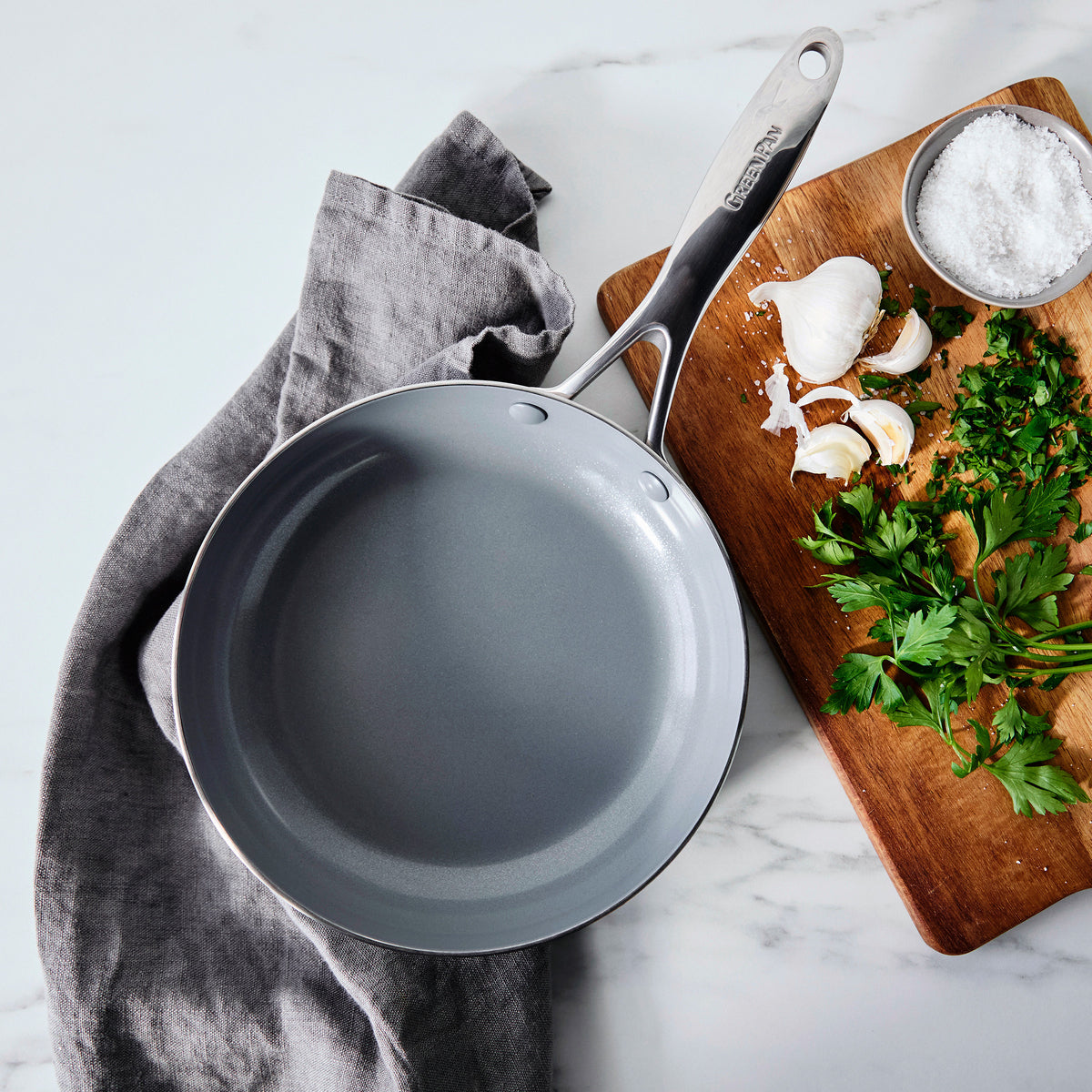 Valencia Pro 8-Inch Stainless Steel Fry Pan - Nonstick Skillet for Eggs, Pancakes & Stir Fry - Perfect for Gas, Electric & Induction Cooktops