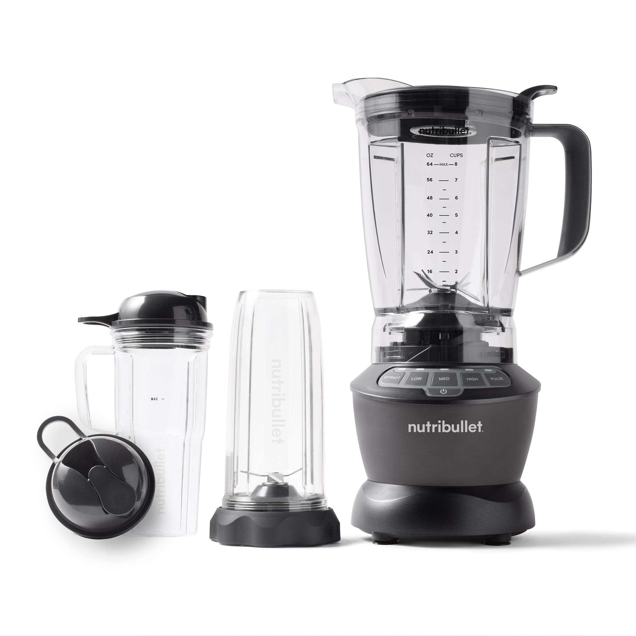 Nutribullet 1200W High-Speed Blender & 600W Personal Blender Combo Set - Perfect for Protein Shakes, Smoothies, Juicing & Meal Prep - Ideal for Home Kitchen, Gym & Healthy Lifestyle