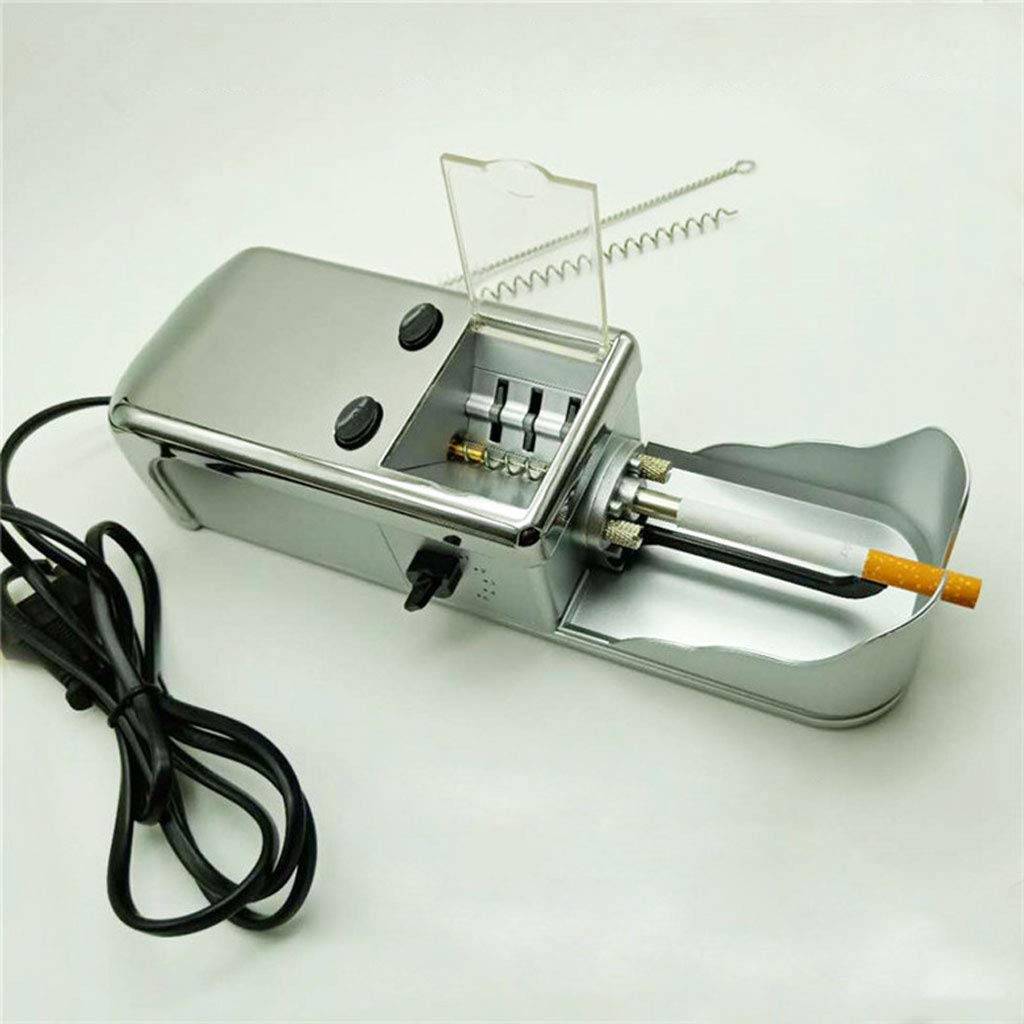 Electric Automatic Cigarette Rolling Machine - Stainless Steel DIY Tobacco Injector for Handmade Cigarettes | Perfect for Home Use, Travel & Smoking Enthusiasts