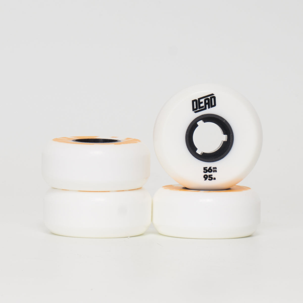 56mm 95A White Longboard Skateboard Wheels - High Performance for Cruising & Downhill Riding