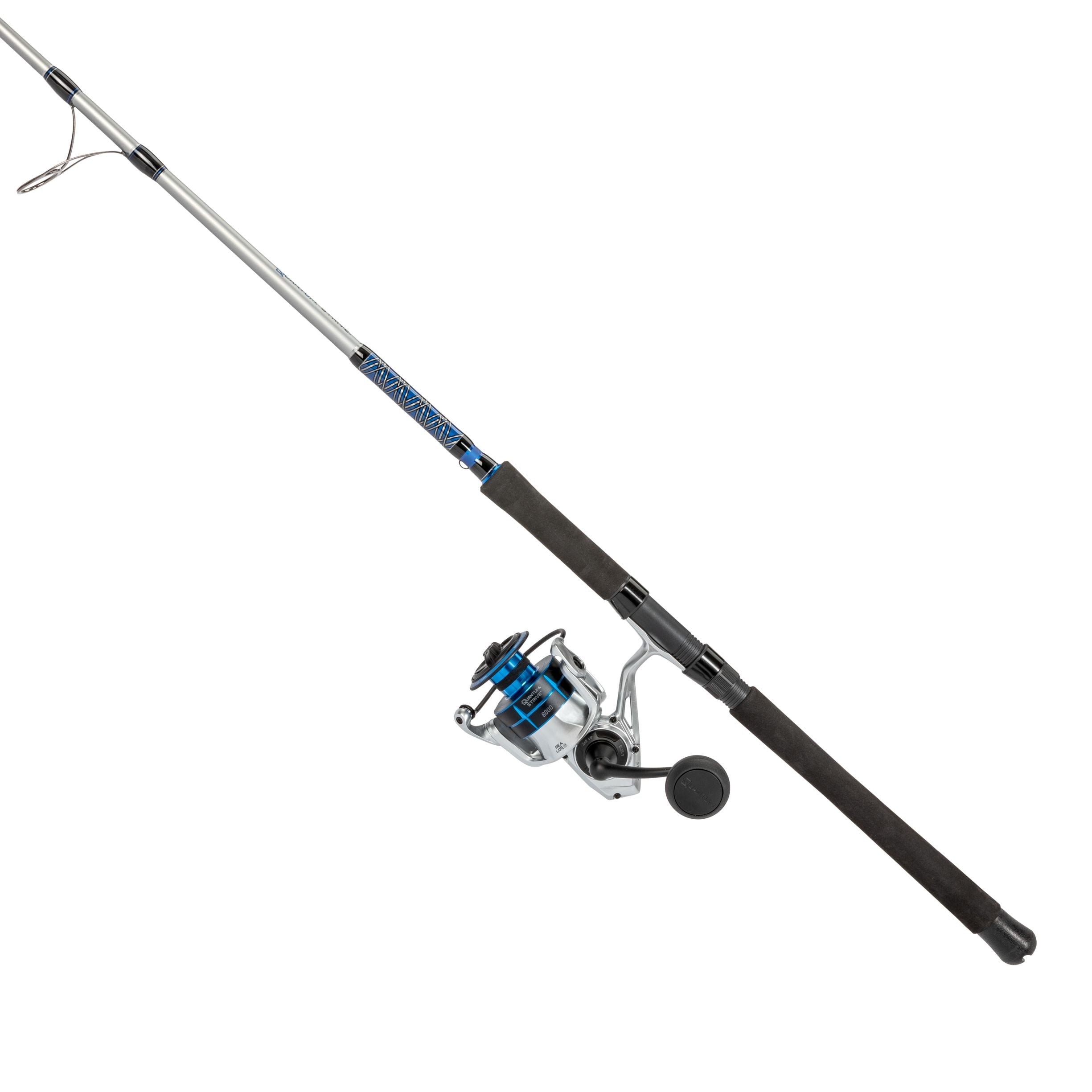 Quantum Strive Spinning Fishing Rod and Reel Combo - Lightweight Graphite Freshwater/Saltwater Fishing Gear for Bass, Trout, Salmon (Perfect for Shore Fishing, Boat Angling & Tournament Use)