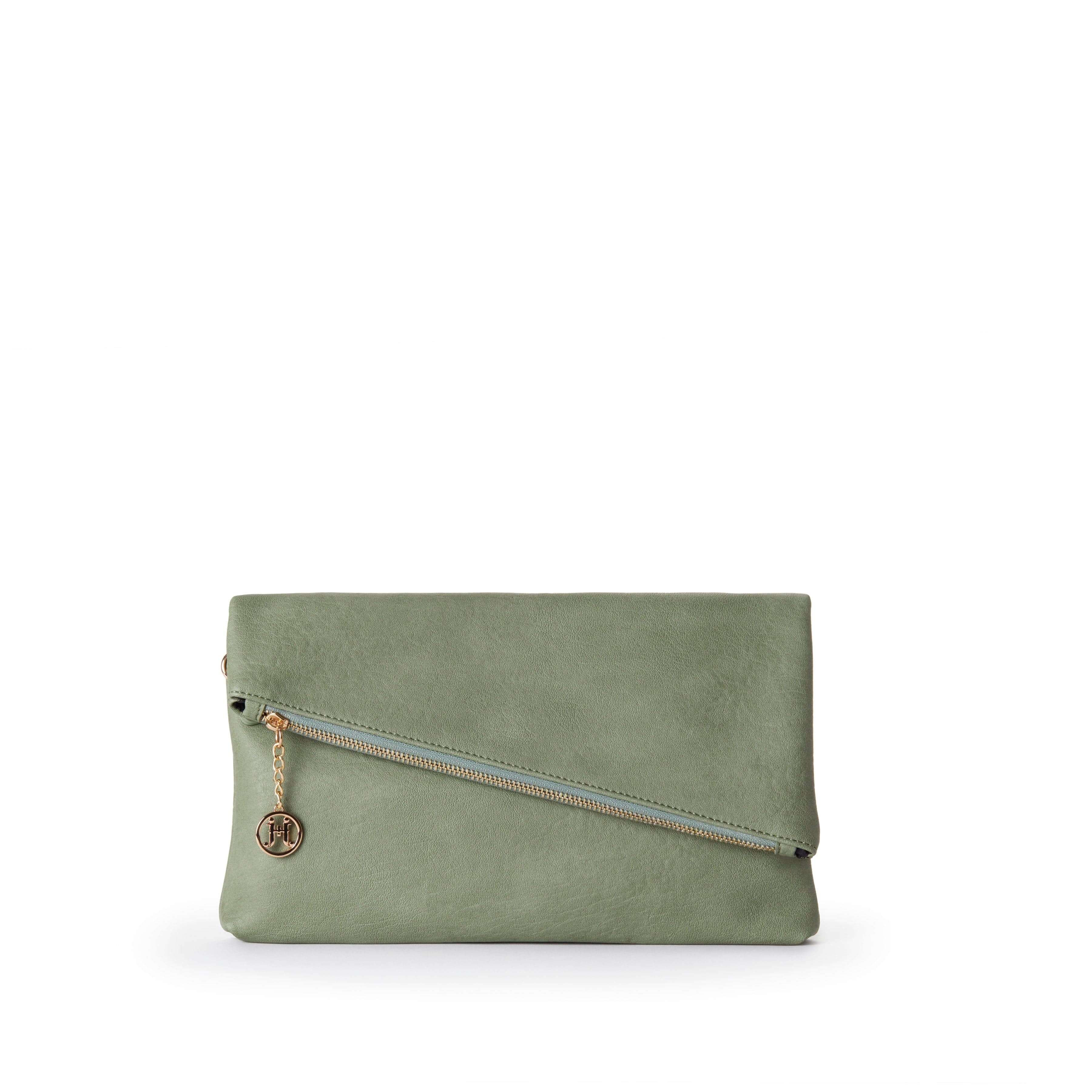 Cyndie Vegan Leather Asymmetrical Foldover Clutch for Women | Multiple Colors | Perfect for Evening Parties, Weddings & Date Nights