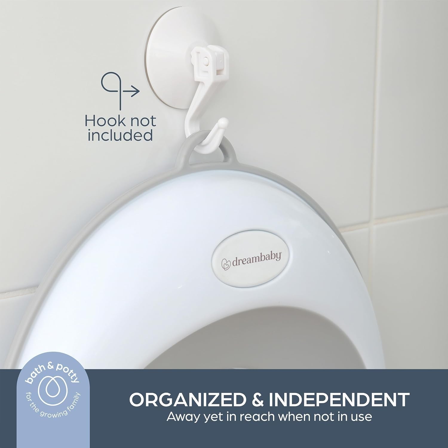 **Dreambaby Potty Training Toilet Seat – Easy Fit Toddler Toilet Cover, Anti-Slip Design for Boys & Girls – Lightweight & Portable Travel Potty for Home, Daycare & On-the-Go**