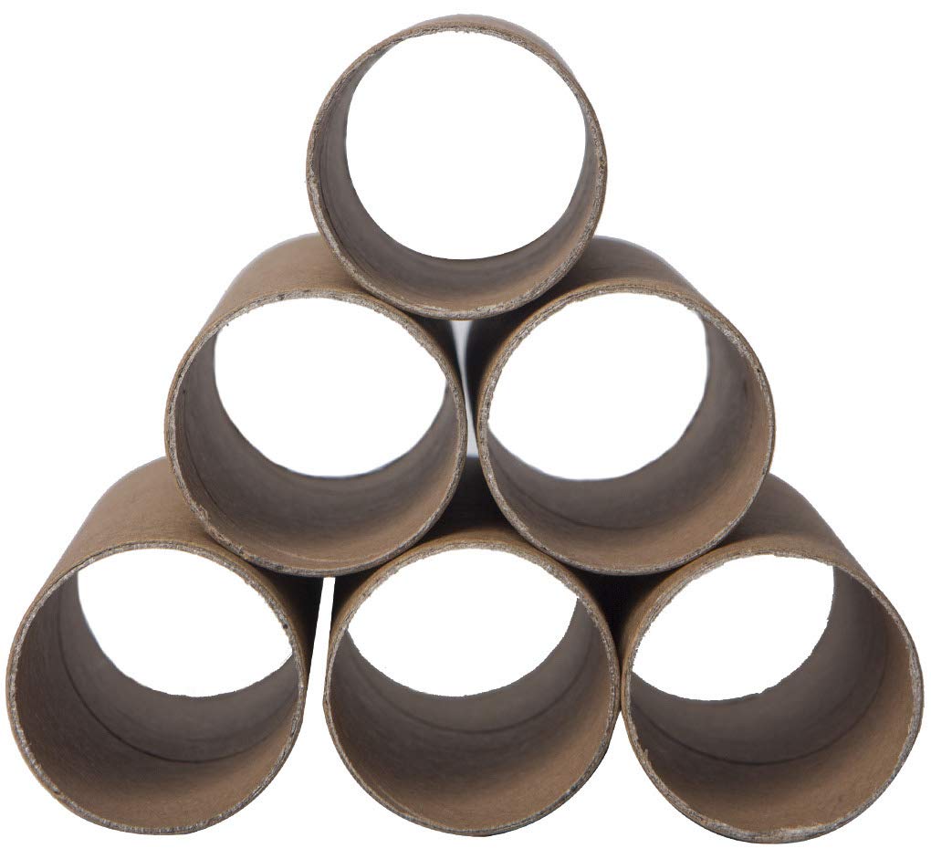 30 Pack Thick Brown Cardboard Tubes for DIY Crafts - 1.57 x 3.9 Inch Round Paper Tubes - Perfect for Holiday Decorations, Gift Wrapping & School Projects