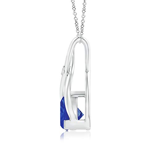 Natural Tanzanite Wishbone Pendant Necklace in 14K Solid Gold | December Birthstone Jewelry for Women | Birthday, Engagement, Anniversary & Wedding Gift | Perfect for Special Occasions & Everyday Elegance