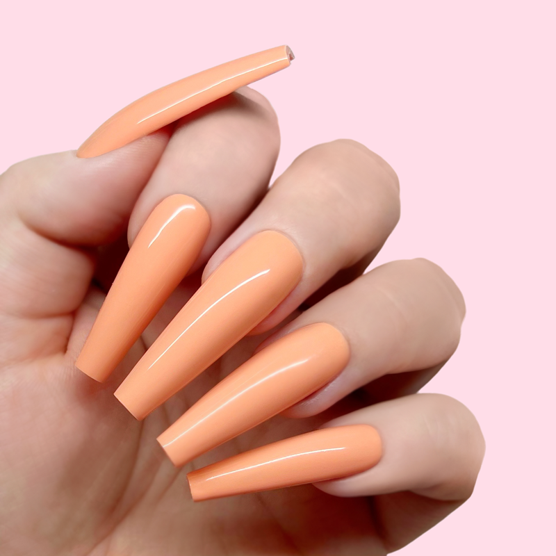 RSVP Peach Gel - Long-Lasting Nail Polish for Gel Manicures & Pedicures | Perfect for Salons, DIY Nail Art & Special Occasions