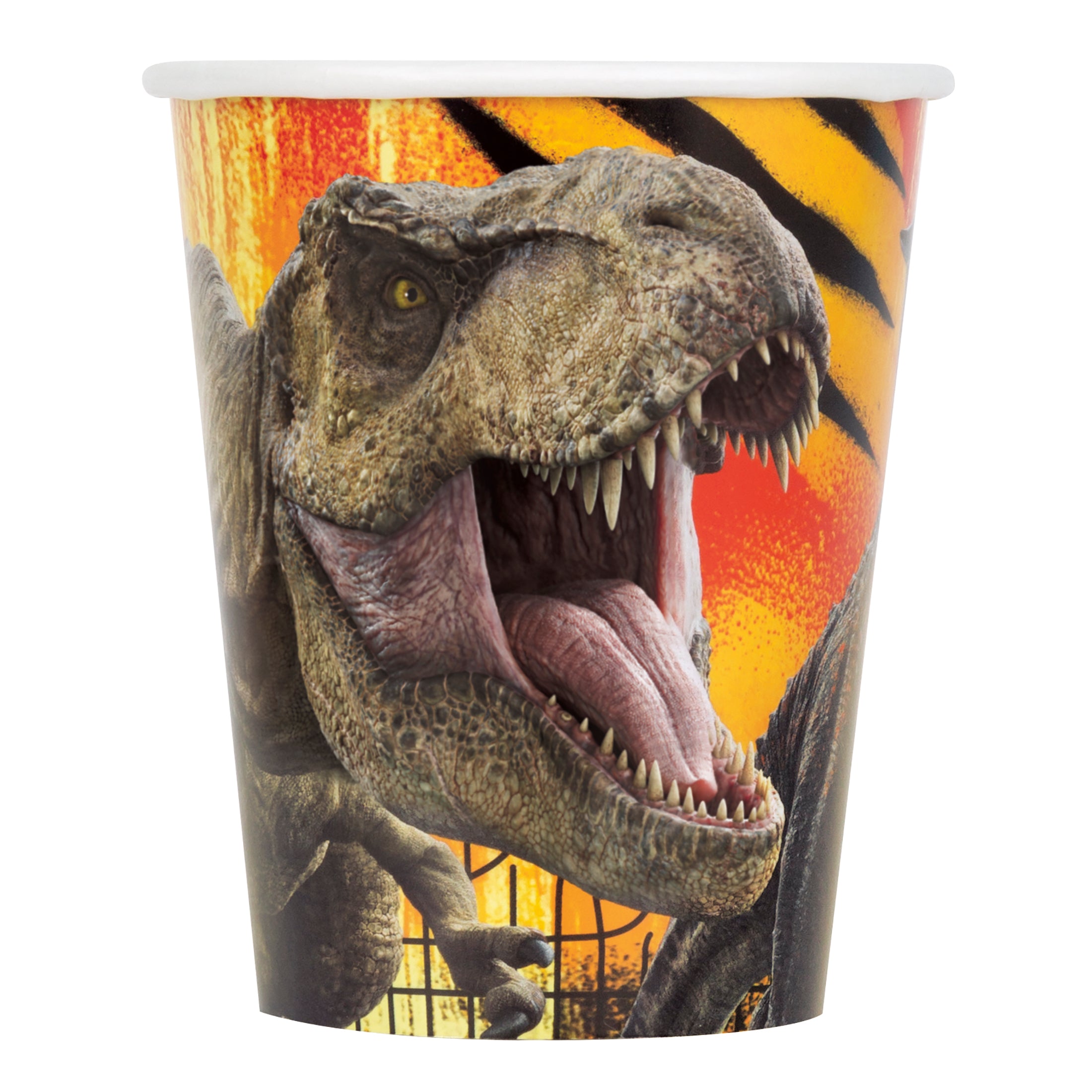 Jurassic World 3 Themed 9oz Coffee Cup Set of 8 - Perfect for Movie Nights, Gifts, and Dinosaur Lovers
