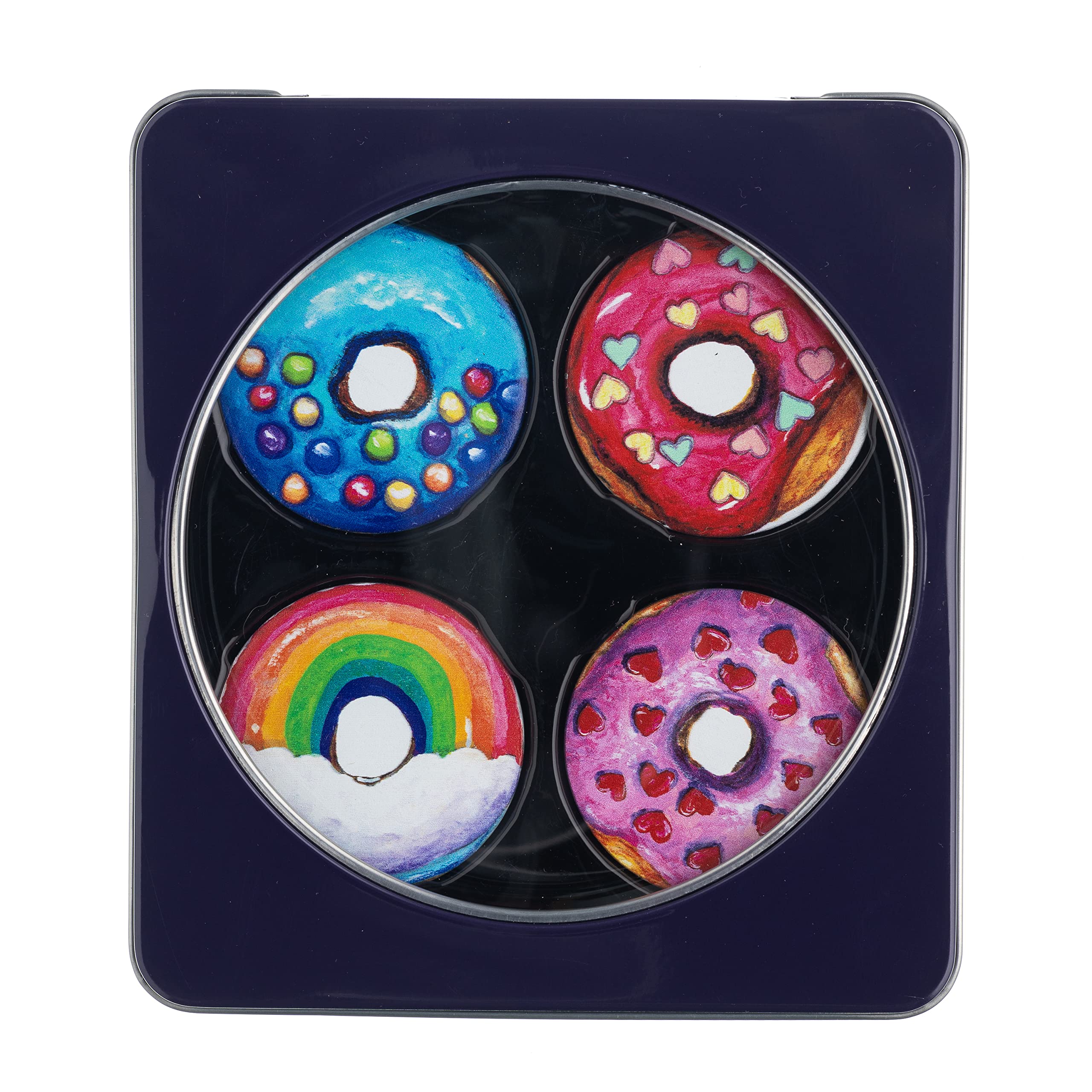 Quilted Bear Pattern Weights Set of 4 - 50mm Scratch-Resistant Sewing Weights for Fabric Cutting & Quilting (Betti Fluer Donuts Design) - Perfect for DIY Sewing Projects & Crafting Enthusiasts