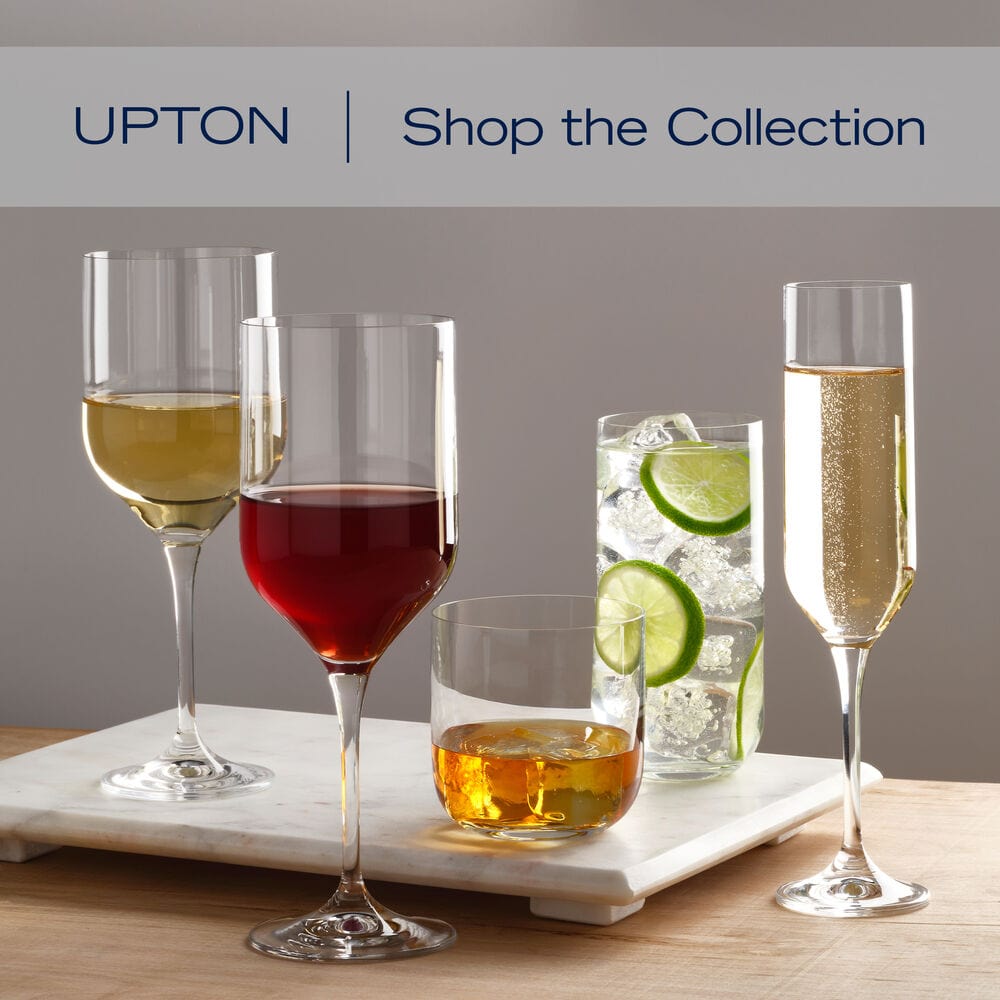 Premium Upton Set of 4 Crystal Clear White Wine Glasses - Elegant Stemware for Chardonnay, Sauvignon Blanc & Dinner Parties