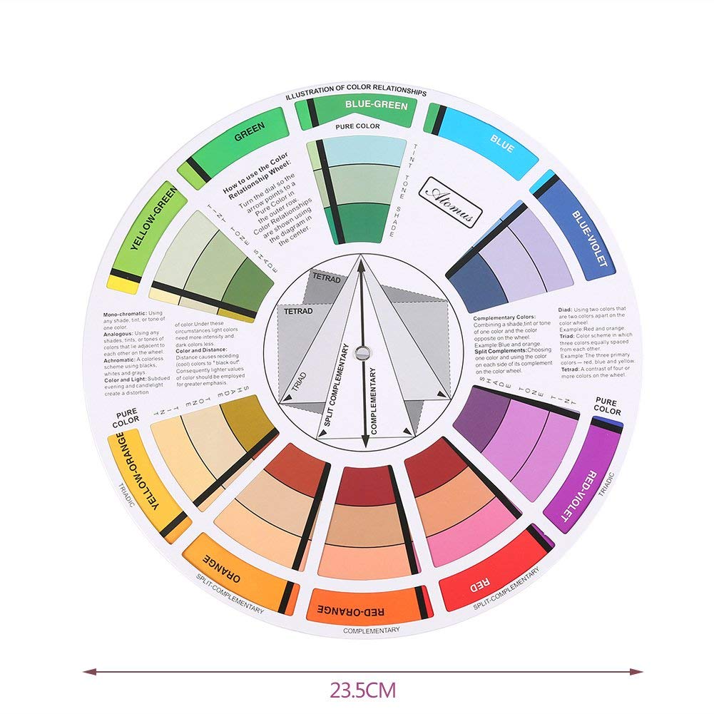 Professional Nail Color Wheel & Chromatography Card - Nail Gel Polish Display Chart for Salon Artists | Perfect for Color Mixing, Nail Art Design & Gel Polish Selection in Beauty Salons & Home Manicures