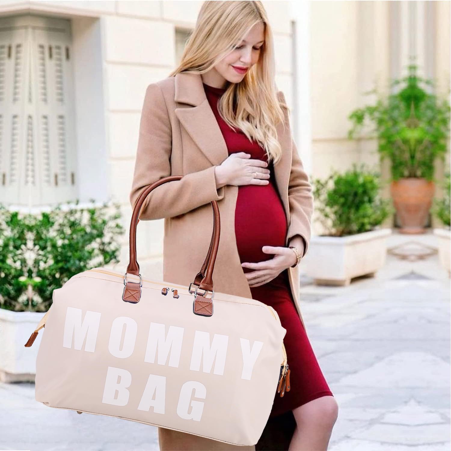 Upgraded Large Capacity Maternity Tote Bag - Perfect for Hospital, Labor & Delivery | Spacious Baby Diaper Bag with Travel Organizers | Ideal for New Moms, Nursing & Family Outings
