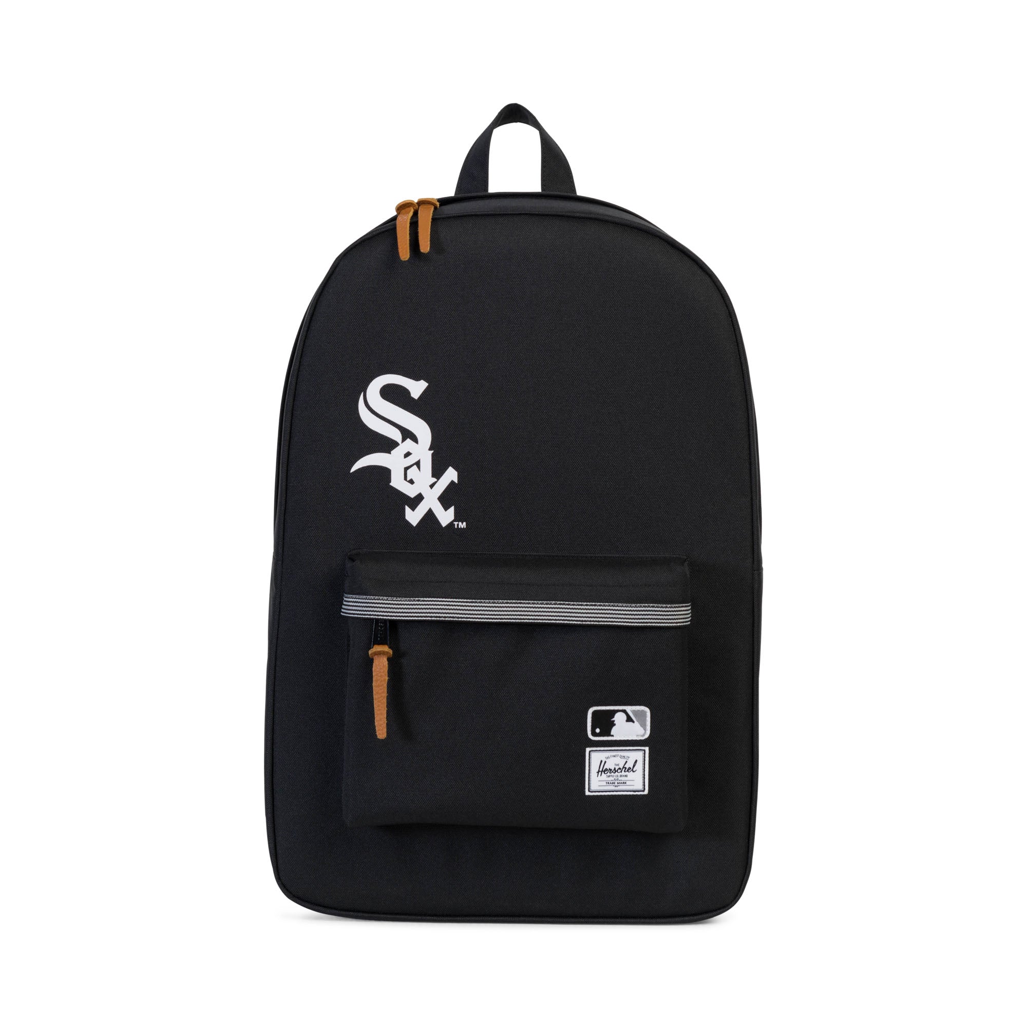 Herschel x MLB Chicago White Sox Heritage Backpack - Black | Stylish Laptop Backpack for School, College & Travel | Official MLB Licensed Merchandise