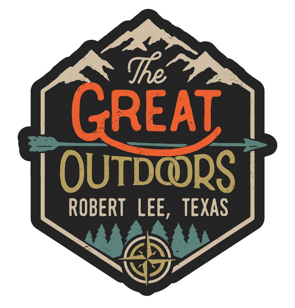 Robert Lee Texas The Great Outdoors Design 4-Inch Fridge Magnet - Perfect for Home, Office & Travel Decor | Collectible Souvenir Gift for Texans & Nature Lovers