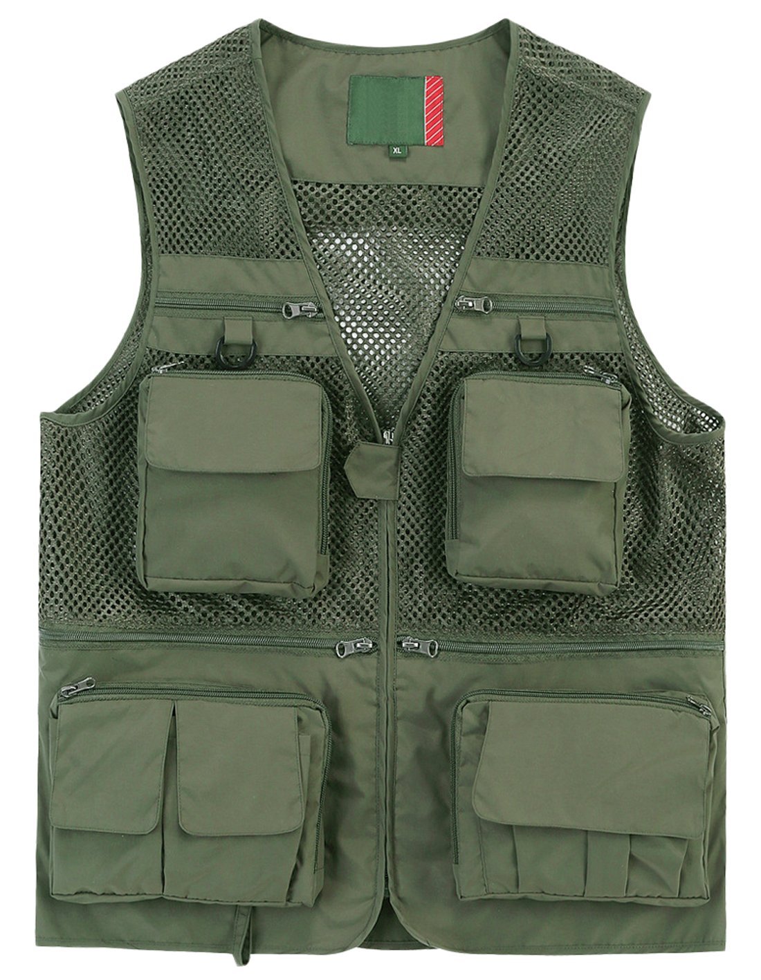 Men's Lightweight Mesh Cargo Vest with Multiple Pockets - Breathable Outdoor Travel Vest for Hiking, Camping & Fishing - Casual Utility Vest for Men