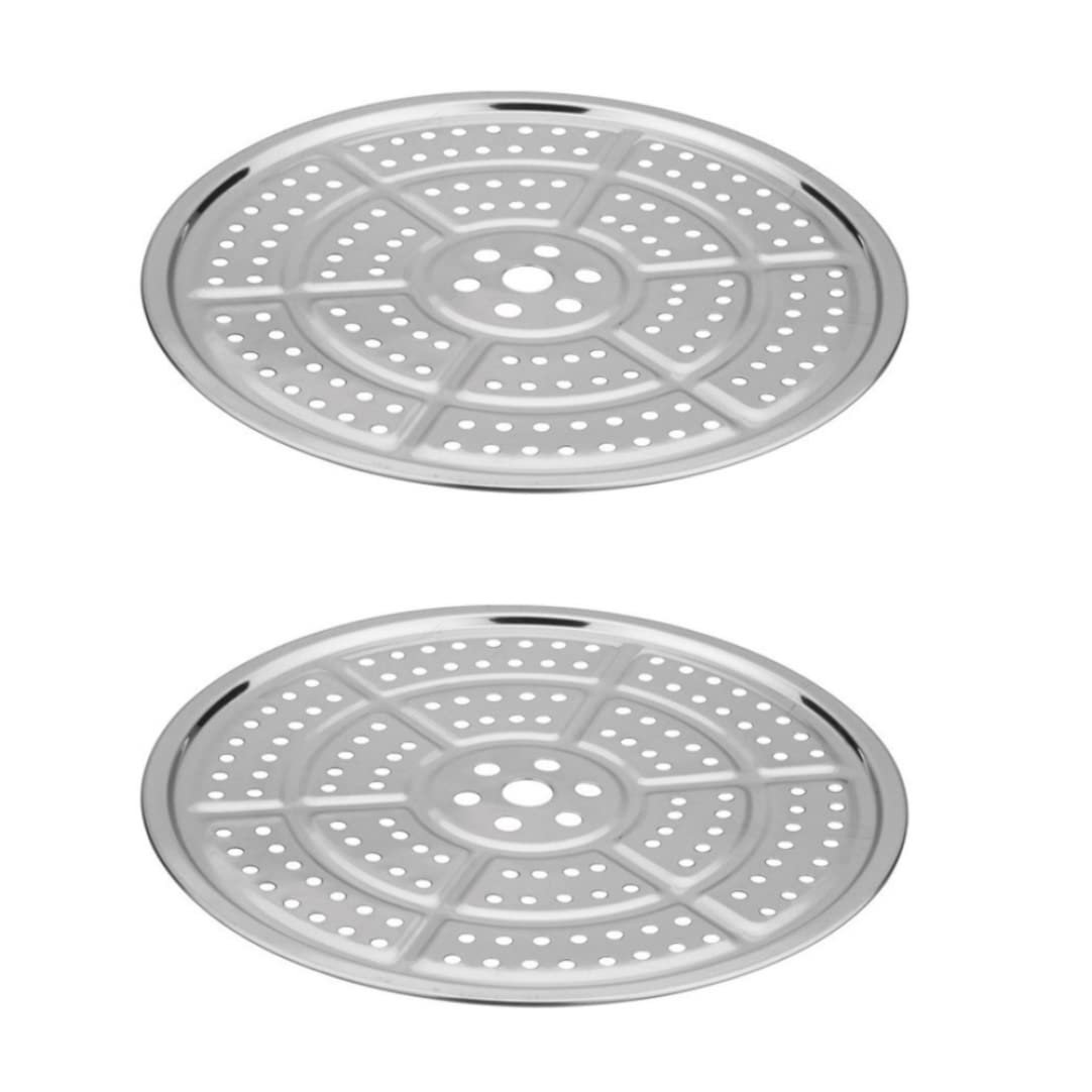 Stainless Steel Pressure Canner Rack - 2 Pack 36cm Round Canning Rack & Steaming Tray for Pressure Cooking, Canning, Baking & Toast Making - Perfect for Home Canning, Food Preservation & Kitchen Use