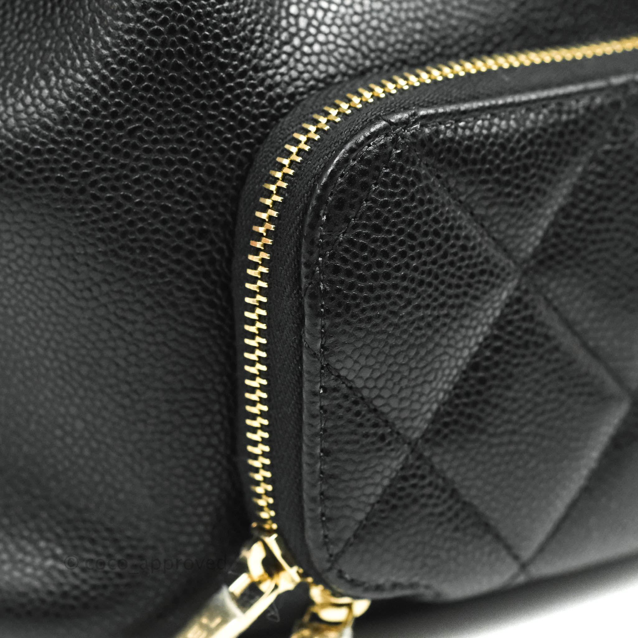 Chanel Business Affinity Drawstring Bucket Bag - Black Caviar Leather with Gold Hardware (21P Collection) | Luxury Crossbody Handbag for Work, Travel & Everyday Use