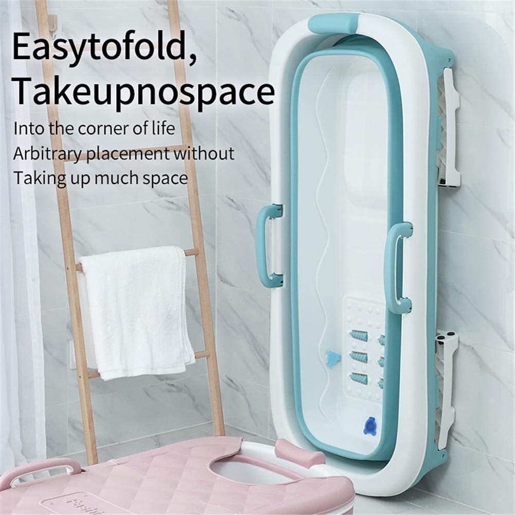 Foldable Bathtub for Adults - Portable Soaking Tub with Lid, Quick Folding Design for Spa Relaxation at Home | Perfect for Small Bathrooms, Apartments & Outdoor Use