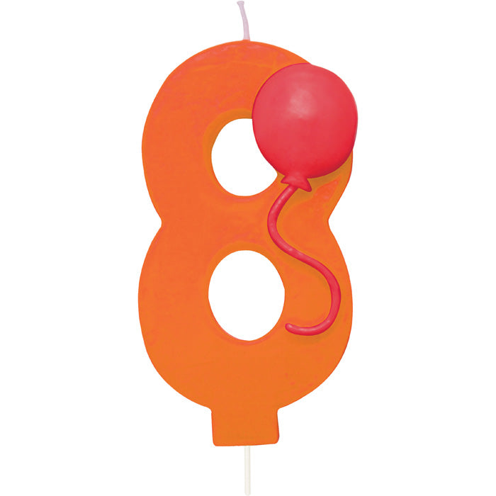 8 Inch Balloon Shaped Candles for Birthday Parties, Weddings & Home Decor - Long Lasting Scented Candles