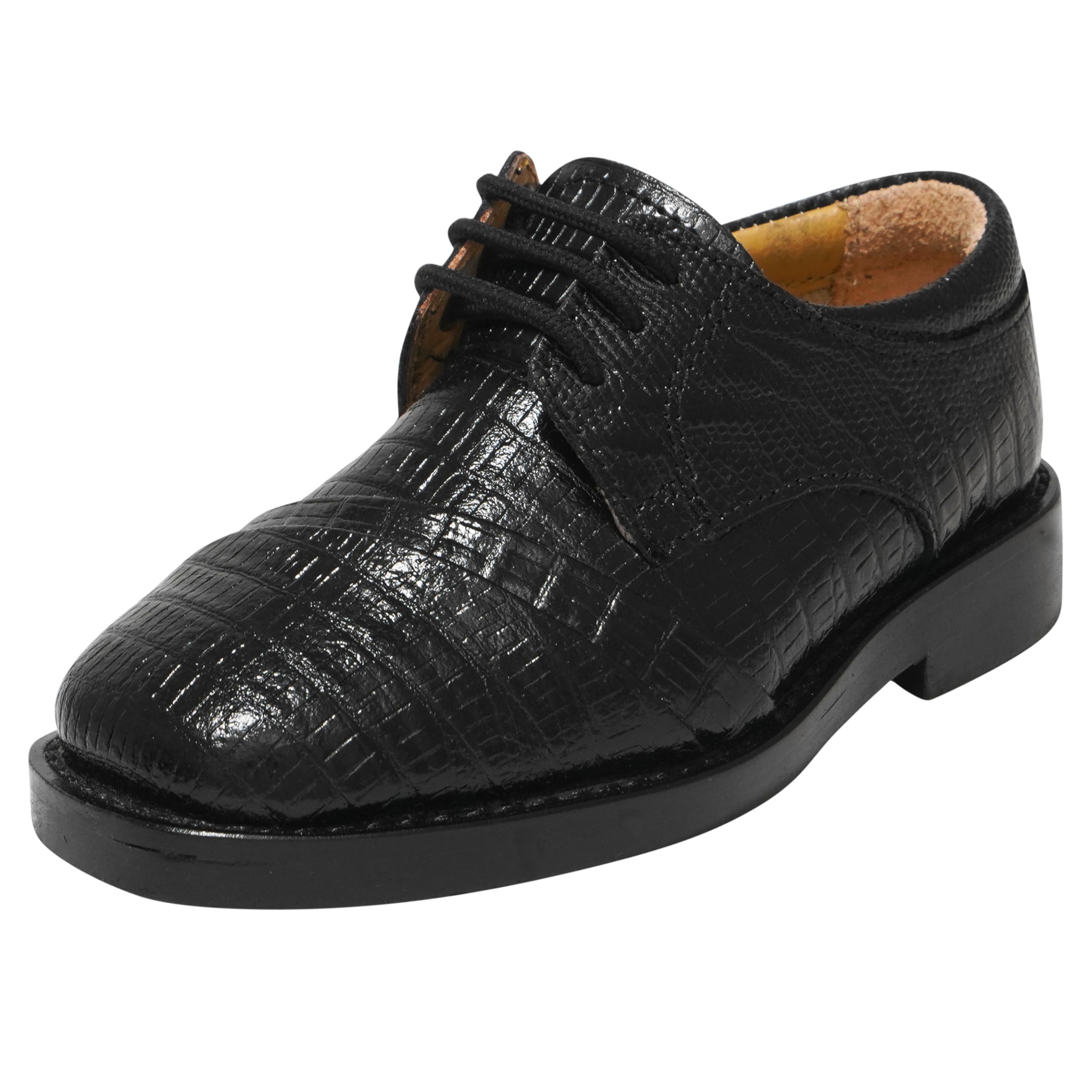 LIBERTYZENO Genuine Leather Oxford Dress Shoes for Boys - Animal Print Lace-Up Formal Shoes for Toddlers & Kids | Perfect for Easter Gifts, School Events, Weddings & Special Occasions