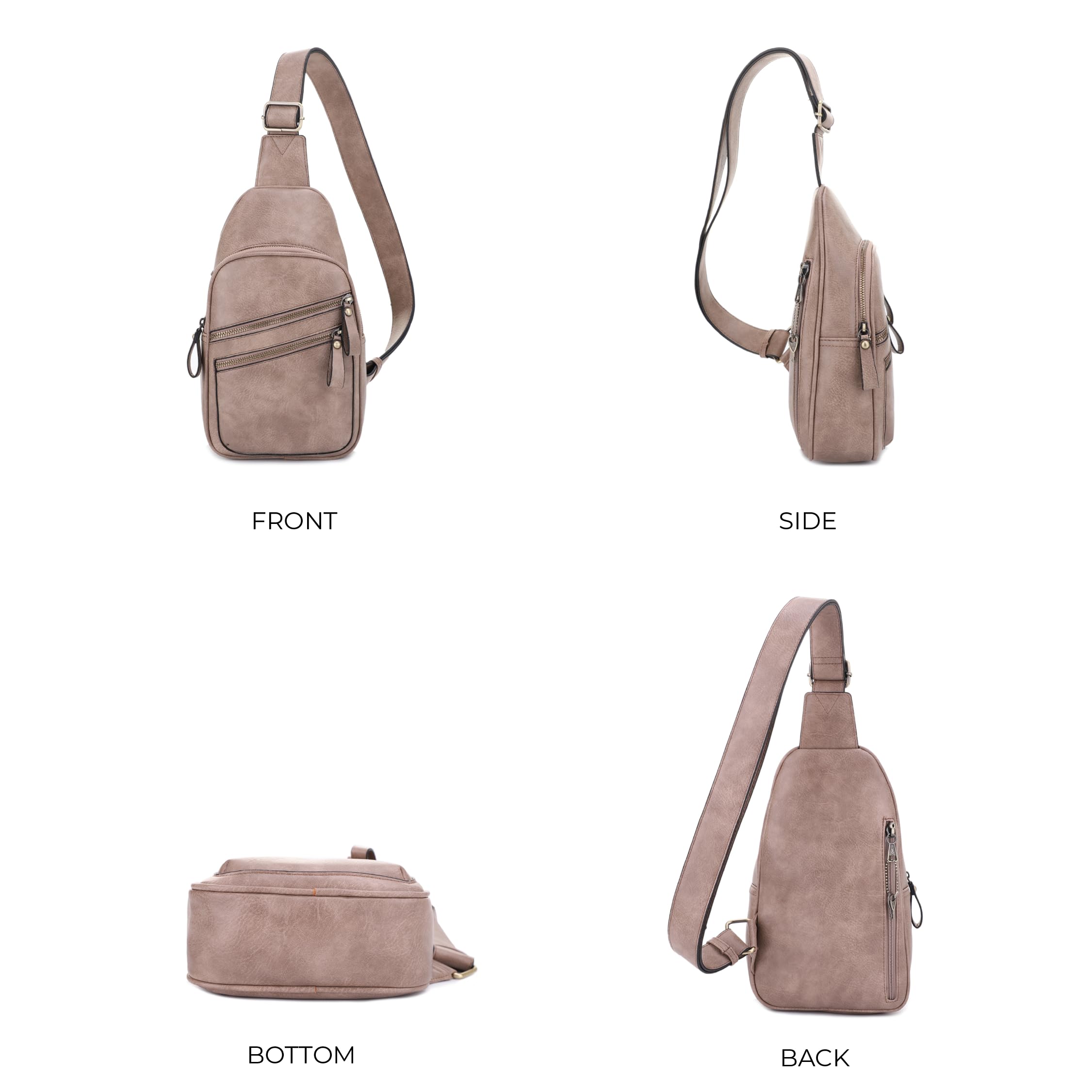 JESSIE & JAMES Jeannie Unisex Concealed Carry Sling Bag with Multiple Pockets - Crossbody Backpack Purse for Travel, Hiking & Everyday Use