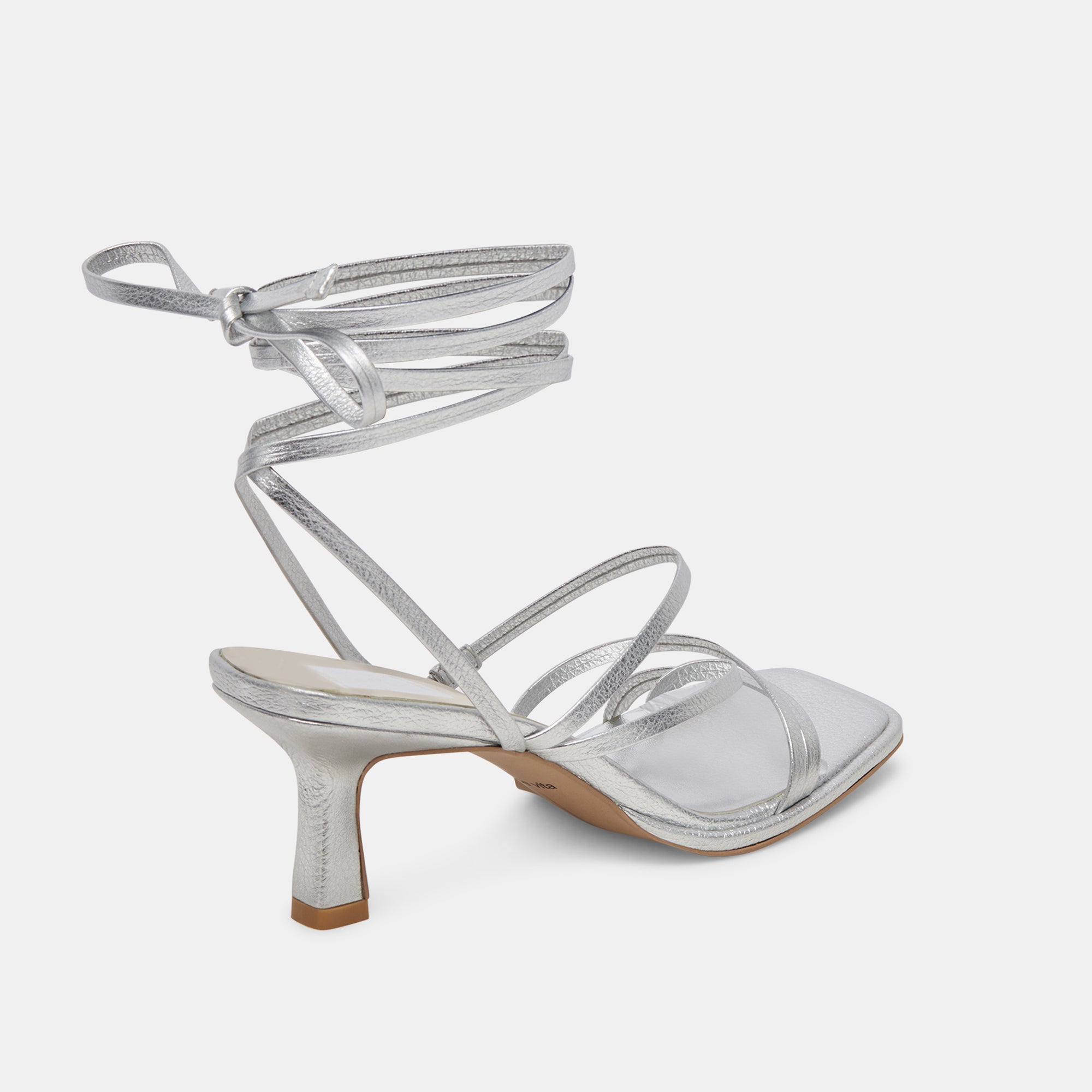 MALABO Women's Silver Metallic Leather High Heels - Elegant Party Shoes for Evening Events & Special Occasions