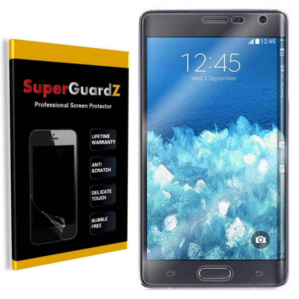 2-Pack Samsung Galaxy Note Edge Screen Protector - SuperGuardZ Full Cover Edge-to-Edge, Ultra Clear, Anti-Scratch, Anti-Bubble - Perfect for Daily Protection & Gaming