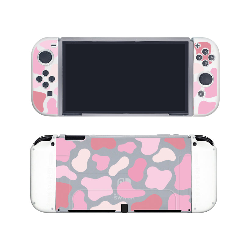 Strawberry Cow Nintendo Switch Case - Cute Animal Print Protective Cover for Nintendo Switch & OLED Model - Perfect for Gaming, Travel & Gift Giving