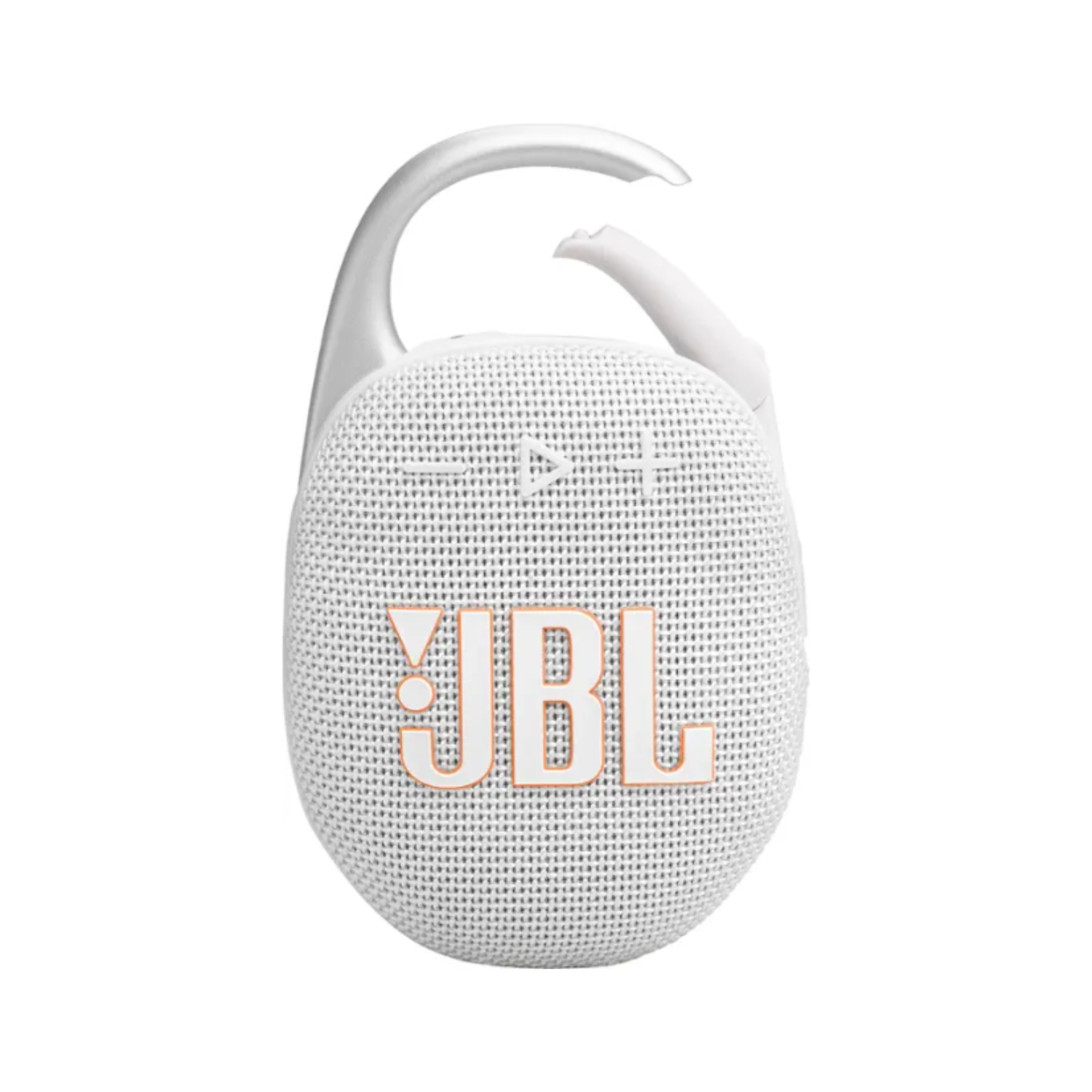 JBL Clip 5 Portable Bluetooth Speaker - Waterproof Wireless Speaker with 10 Hours Playtime, Perfect for Outdoor Adventures, Beach, Hiking & Pool Parties (White)