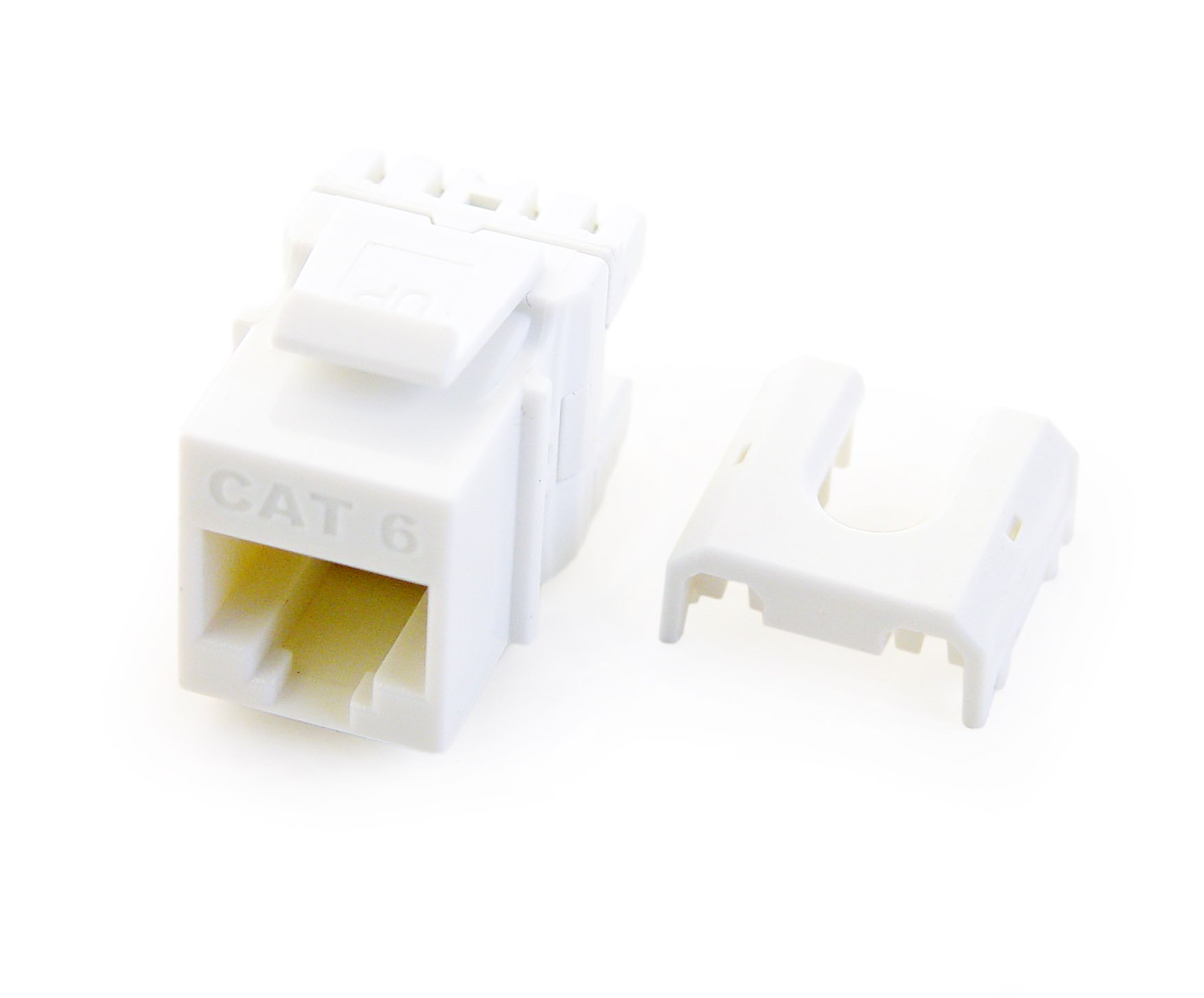 Legrand Keystone Jack - Cat6 Ethernet Network Port for Home Office & Home Theater - High-Speed Internet Connection for Workstations, Gaming & Streaming