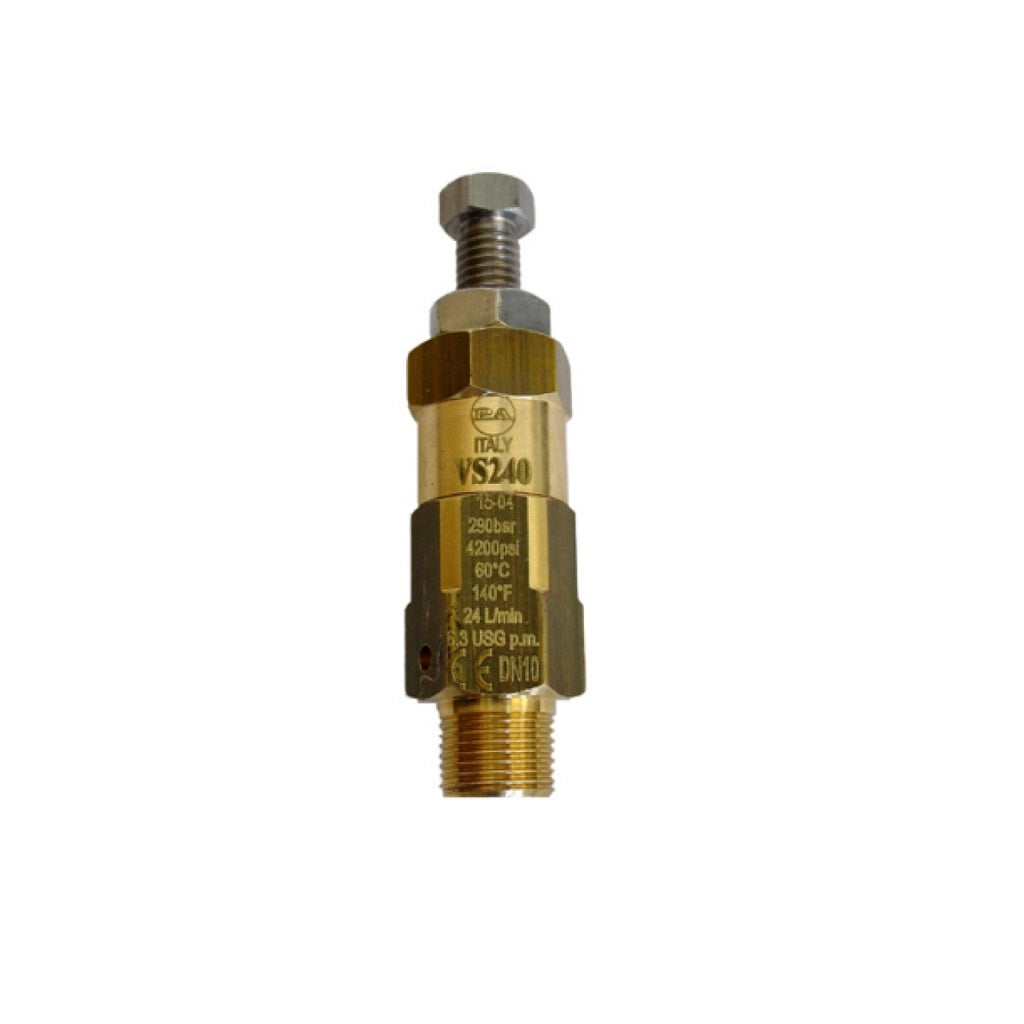 PA VS240 High Pressure Safety Relief Valve - 4200 PSI Rating for Industrial & Hydraulic Systems | Ideal for Pumps, Compressors & Pressure Vessels