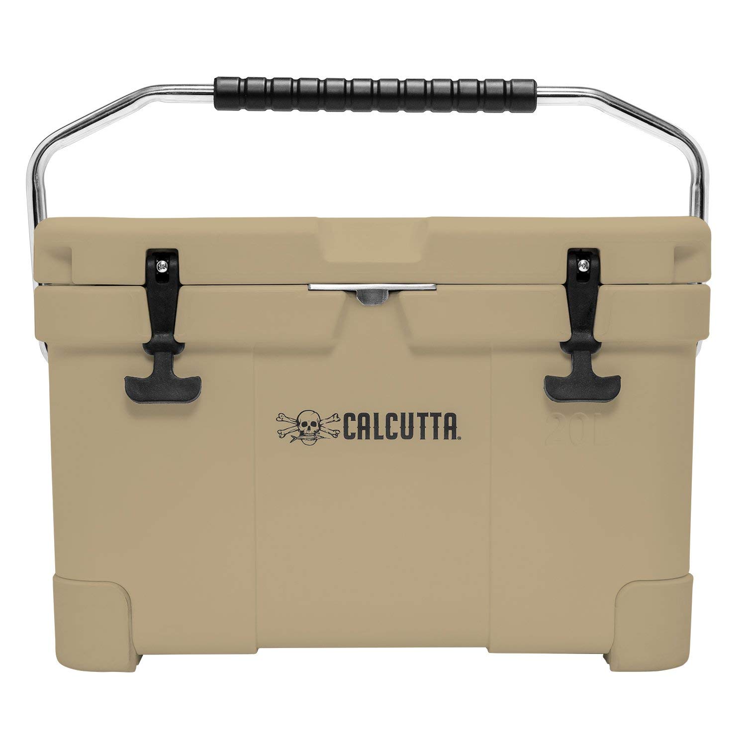 **Calcutta Hard Cooler - 20L Insulated Ice Chest Keeps Ice for 5 Days | Portable Outdoor Cooler for Fishing, Boating, Camping & Travel | Built-in Light & Drain Plug | Perfect for Beach Trips, Tailgating & Picnics**