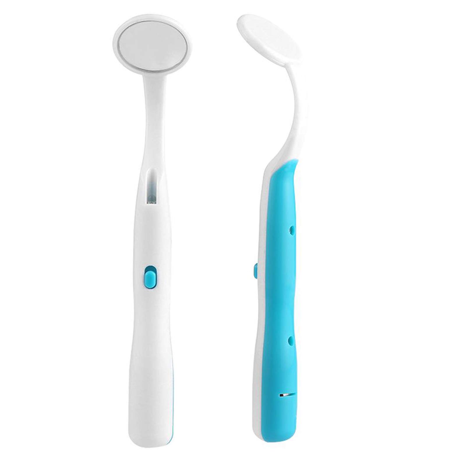 2 Pcs LED Dental Mirror with Light - Anti Fog Teeth Inspection Mirror for Dentists & Oral Care - Perfect for Home Use, Dental Clinics & Professional Checkups