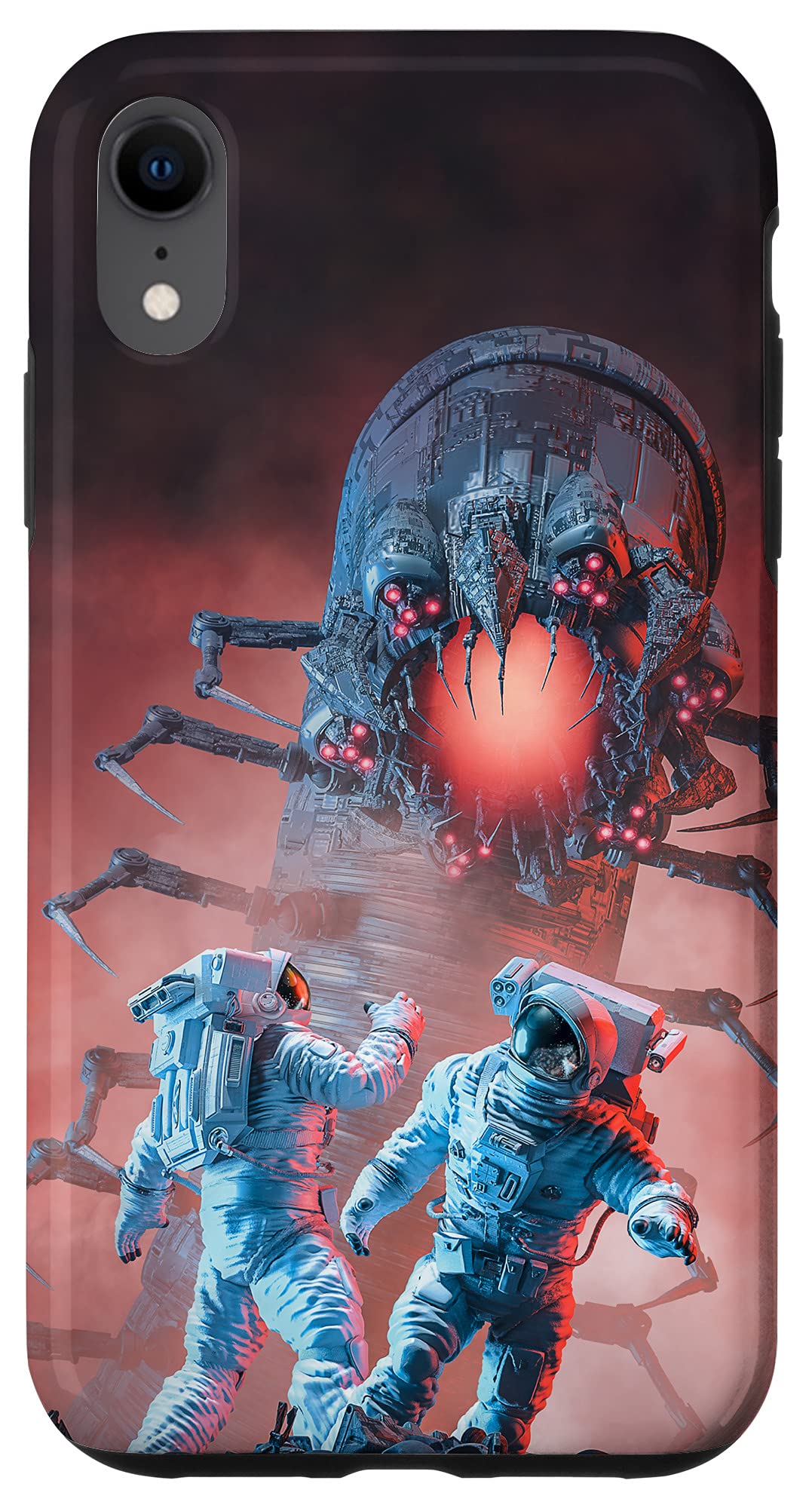 iPhone XR Case - Sci-Fi Astronaut Alien Robot Monster Insect Design for Gamers | Durable Protective Cover for Everyday Use & Gaming