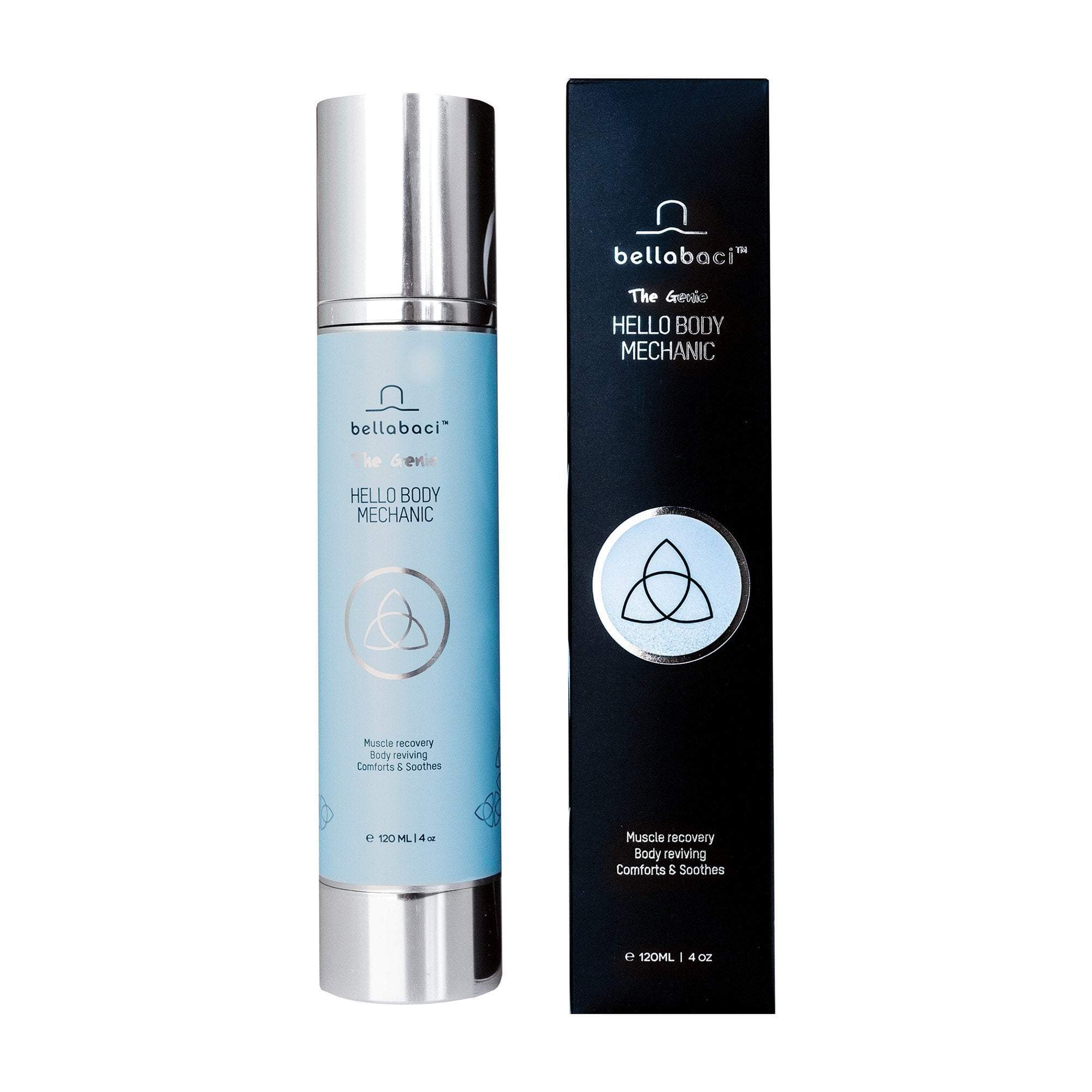 Buy 2 Get 1 FREE - Bellabaci Hello Body Mechanic Genie Wellness Gel, 4 fl oz - Muscle Relief & Relaxation for Post-Workout Recovery & Spa-Like Self Care