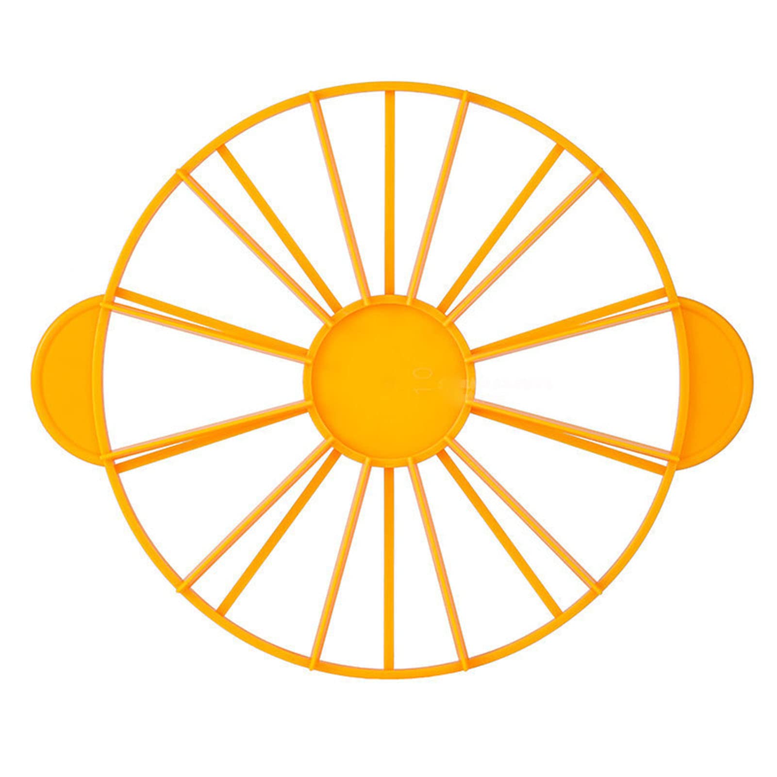 10/12 Pcs Round Cake Portion Marker & Pie Slicer Divider - Equal Portion Cutter for Cakes Up To 10 Inches - Perfect for Birthday Cakes, Wedding Cakes & Pie Cutting - Yellow (126g/4.4oz)
