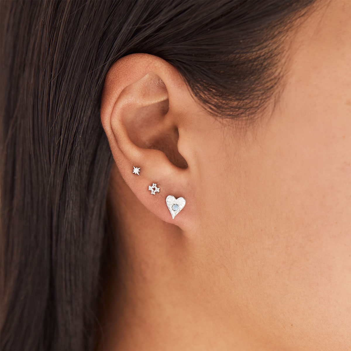 Moonstone Stud Earrings for Women - Dainty Heart-Shaped Gemstone Jewelry for Everyday Wear & Special Occasions