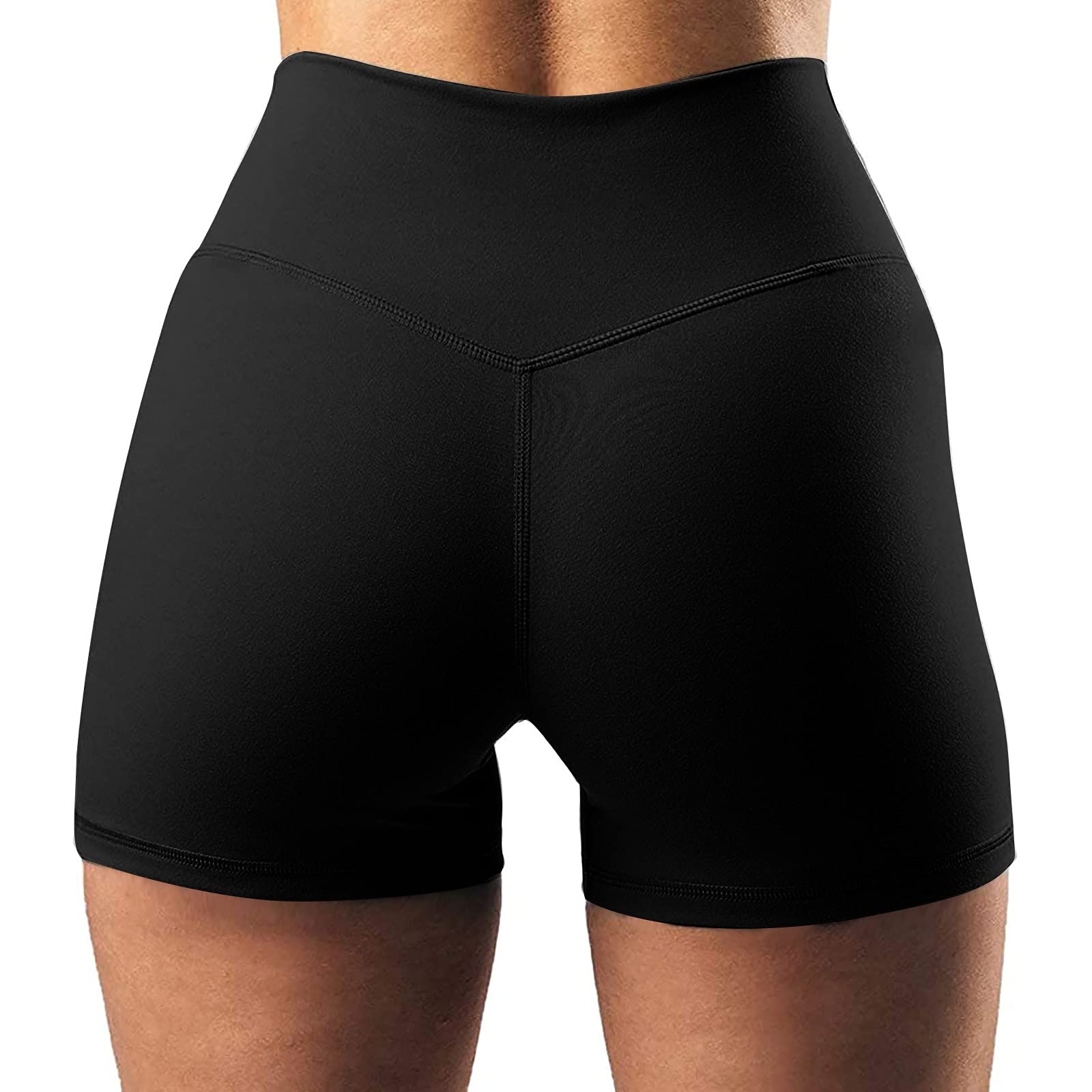 High Waist Butt Lift Biker Shorts for Women - Quick Dry, Seamless Gym & Yoga Workout Shorts - Running, Cycling & Cross Training Activewear - Perfect for Yoga, HIIT & Lounge Wear